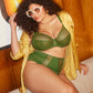 Elomi: Matilda Plunge Bra Jungle Green