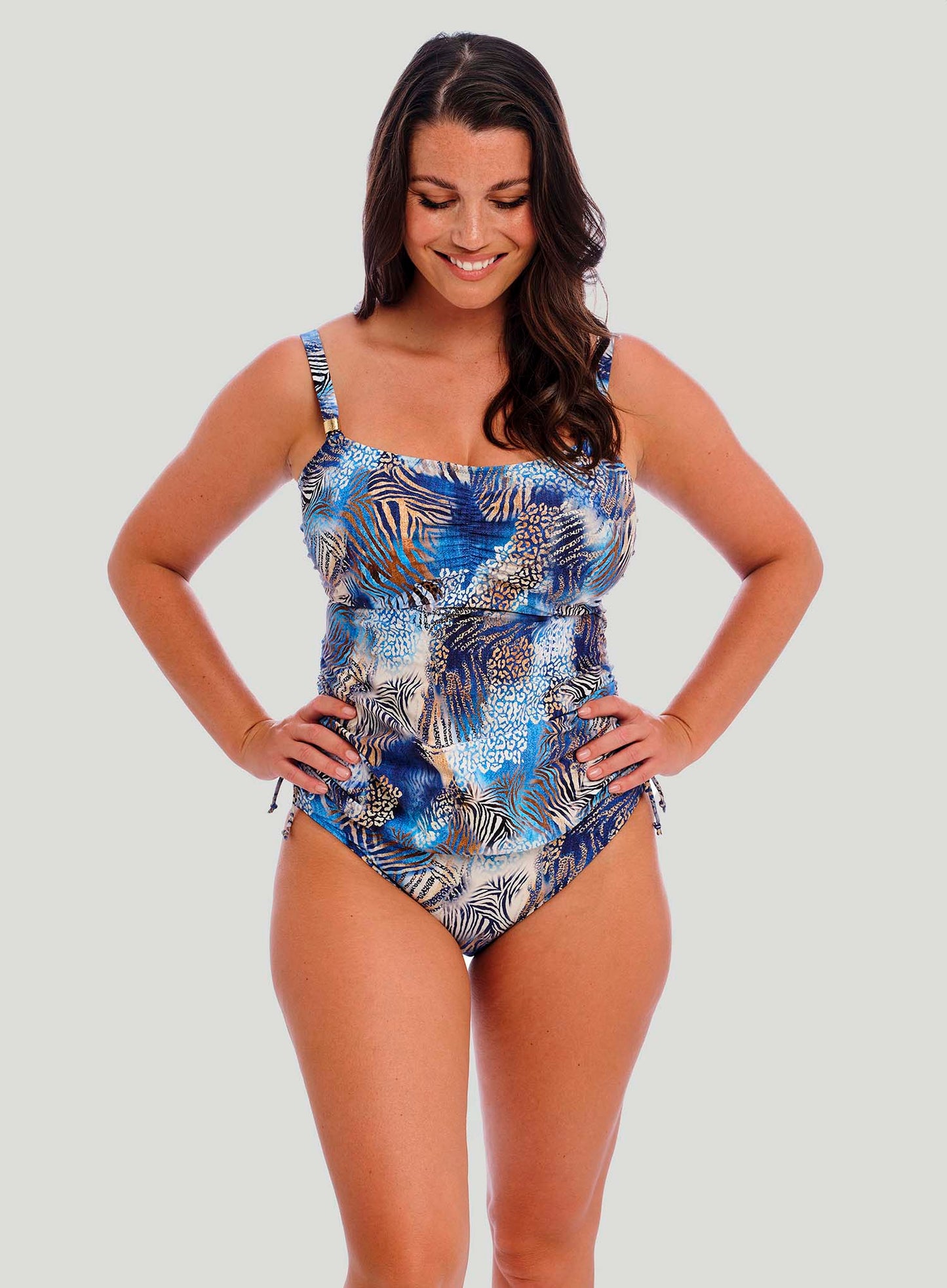 Fantasie Swimwear: Seraya Sands Underwired Adjustable Side Tankini Denim