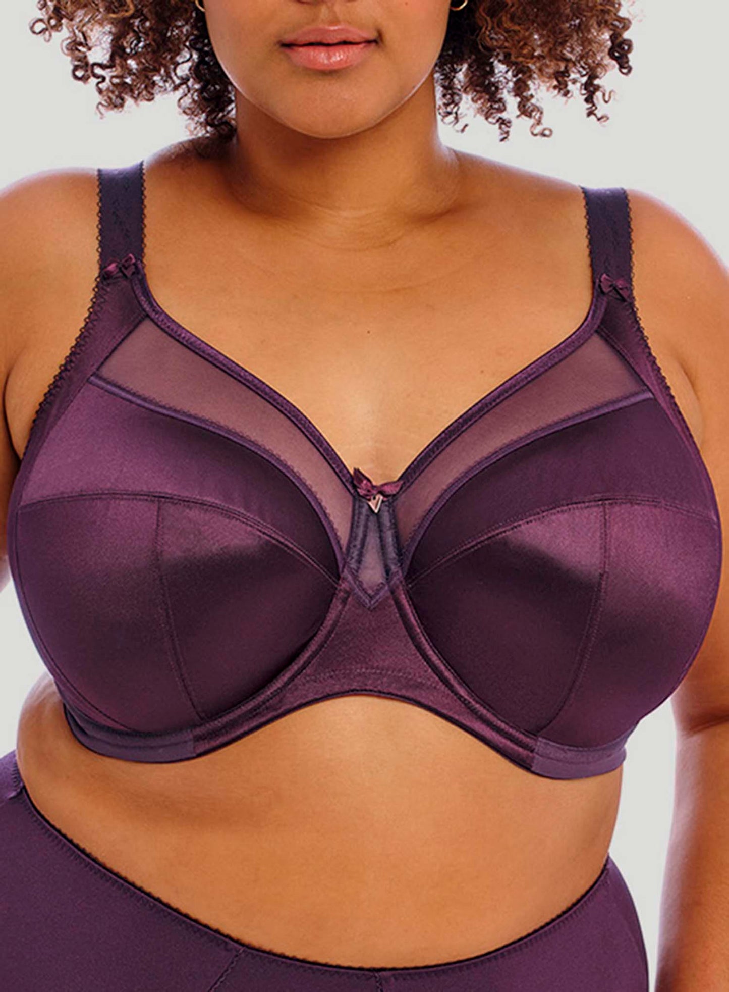 Goddess: Keira Banded Bra Blackberry