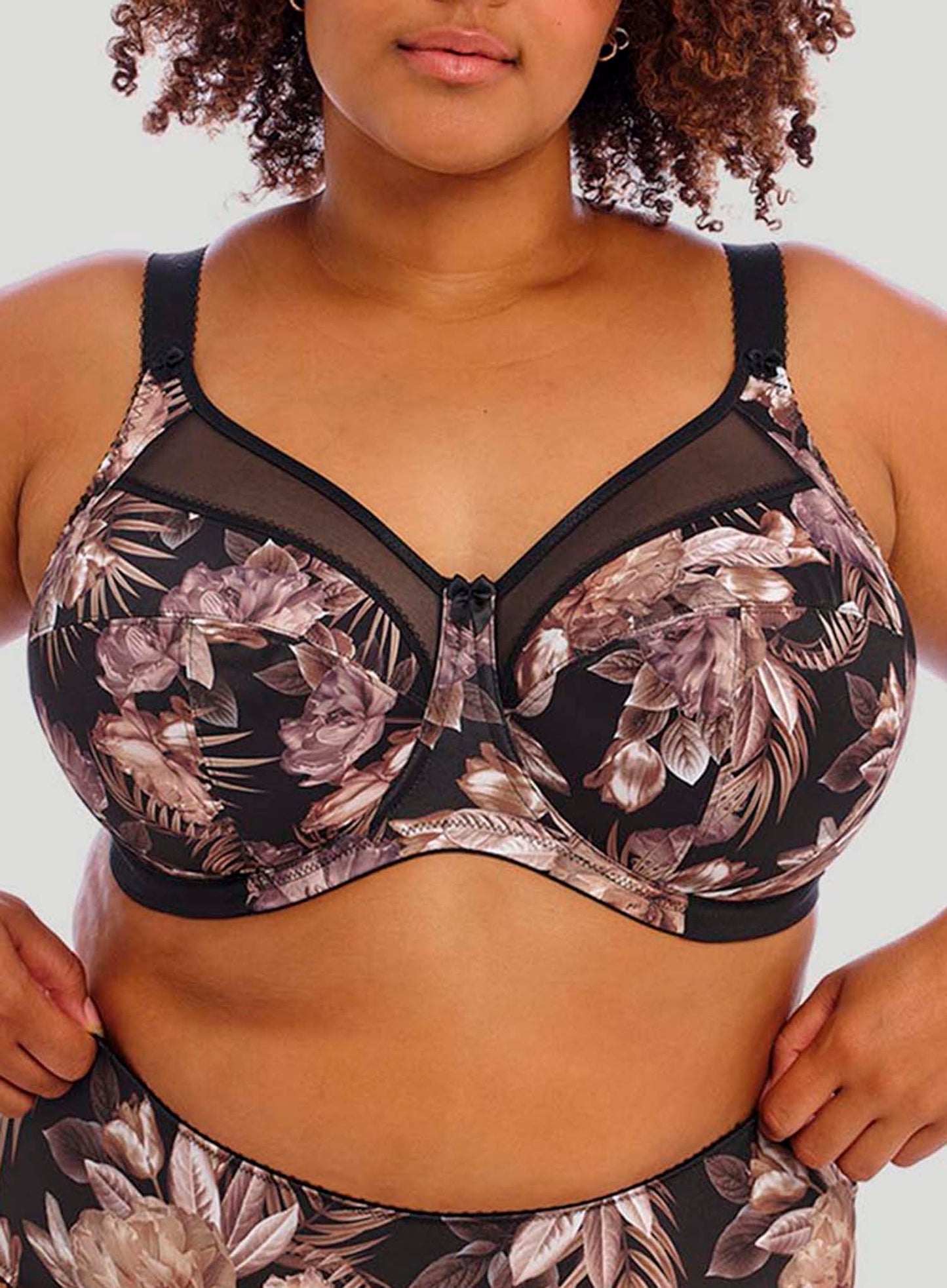 Goddess: Kayla Banded Underwired Bra Dark Tropical