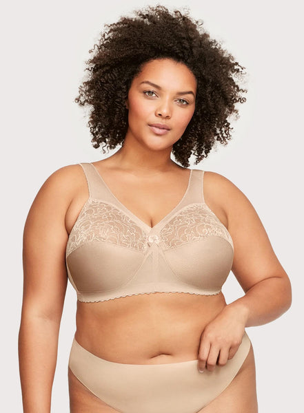 Full cup bra with Removable wires in brown - 24h Absolute Soft