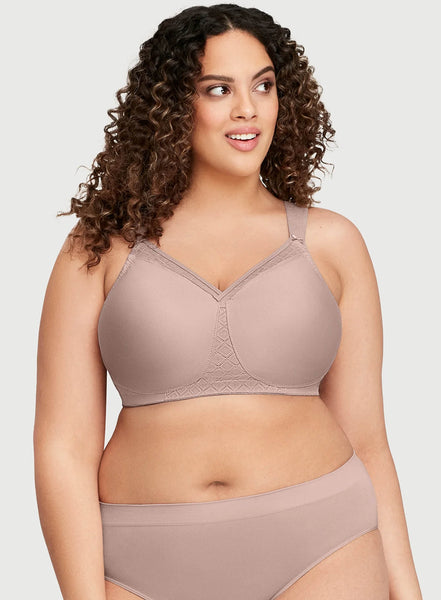 Glamorise: Magic Lift Cotton Full Figure Support Bra Cafe – DeBra's