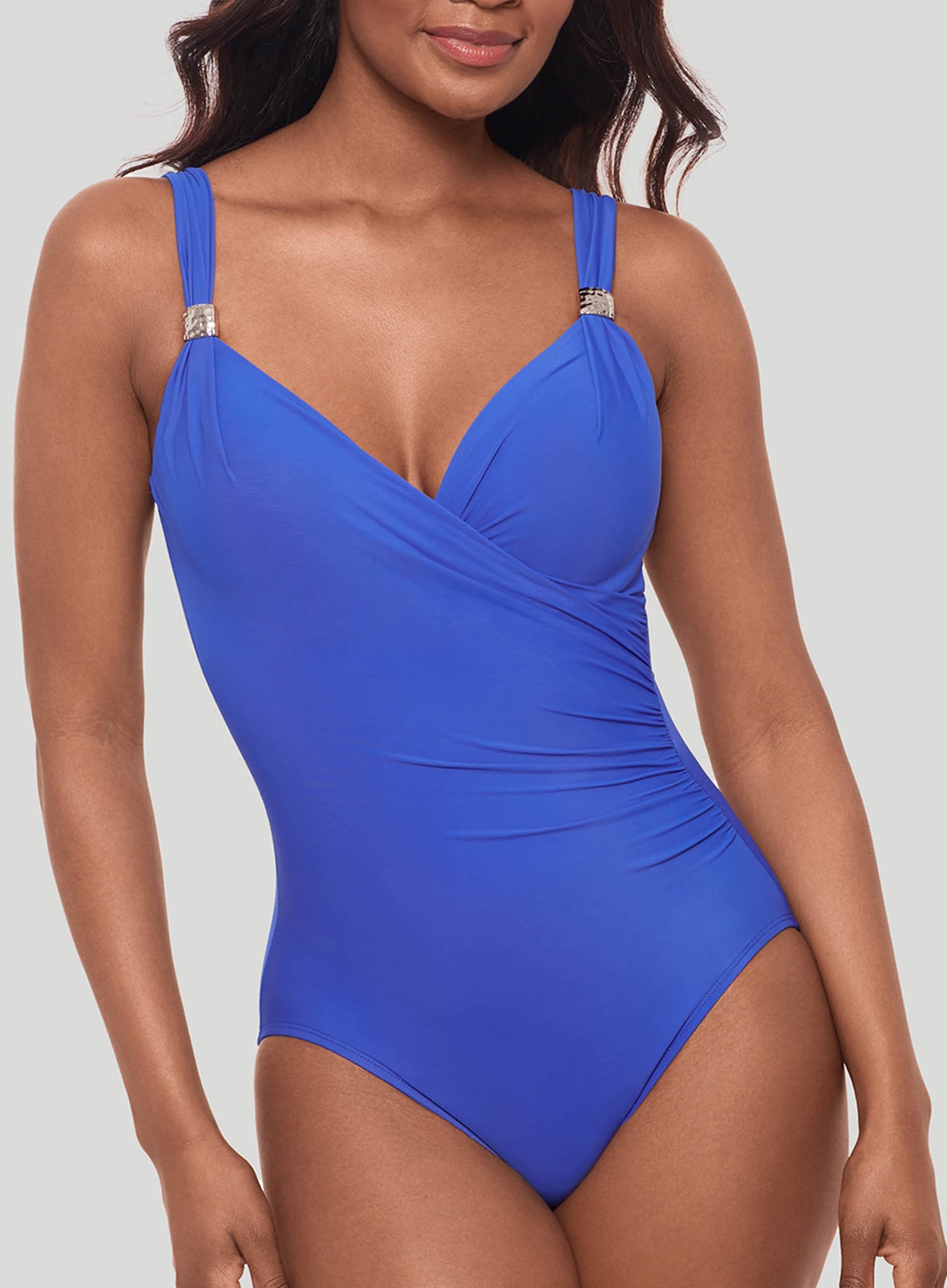 Miraclesuit Swimwear: Razzle Dazzle Siren Crossover Shaping One Piece Delphine