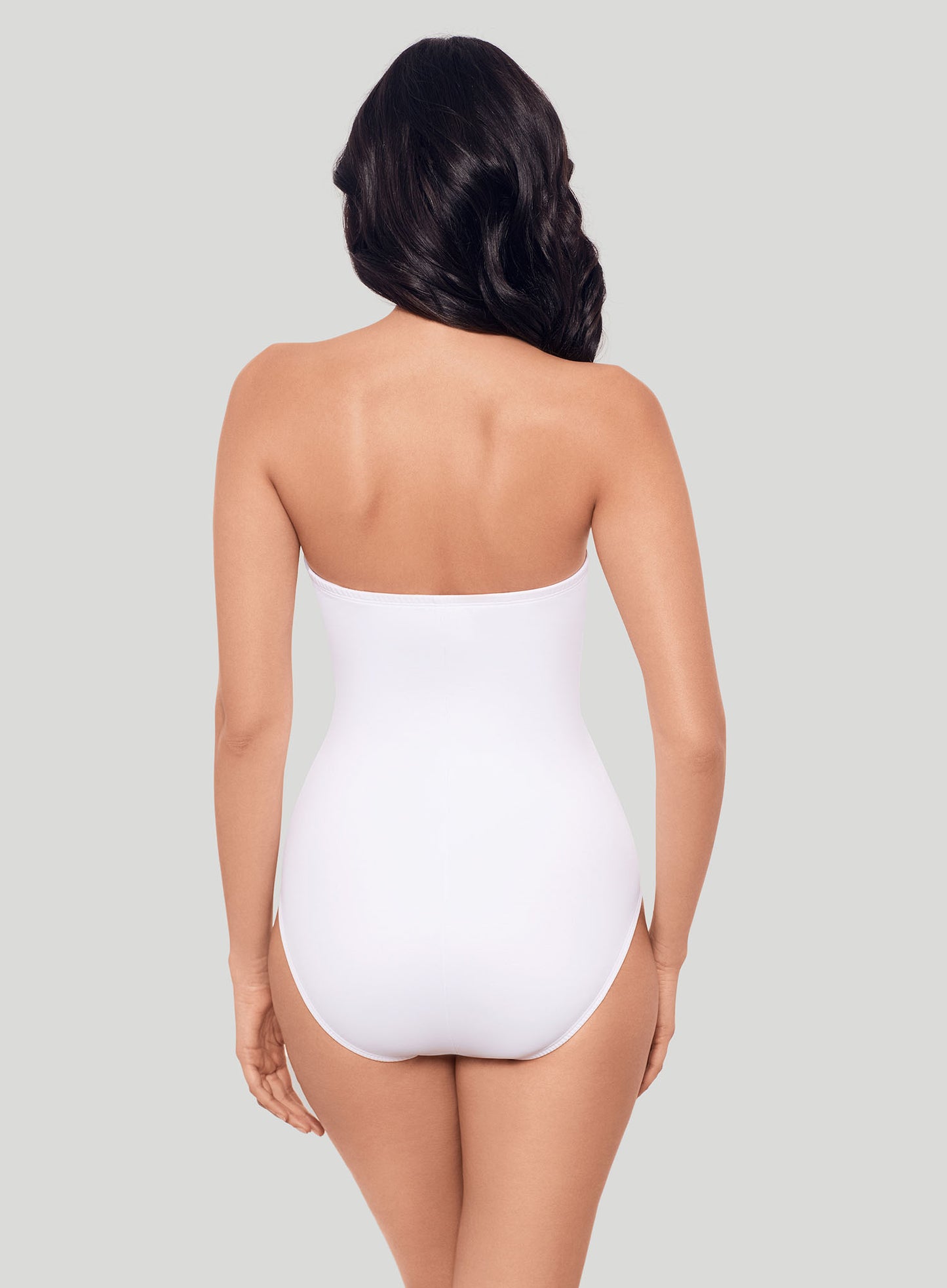 Miraclesuit Swimwear: Rock Solid Madrid Underwired Strapless Shaping Swimsuit White