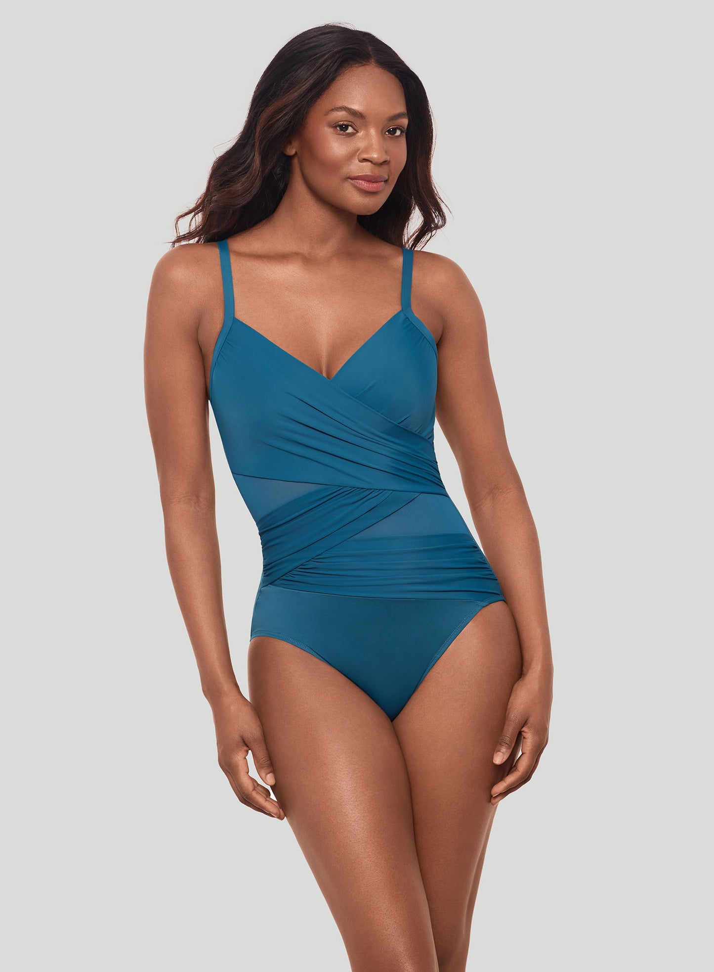 Miraclesuit Swimwear: Network Mystique Underwired Shaping One Piece Aegean