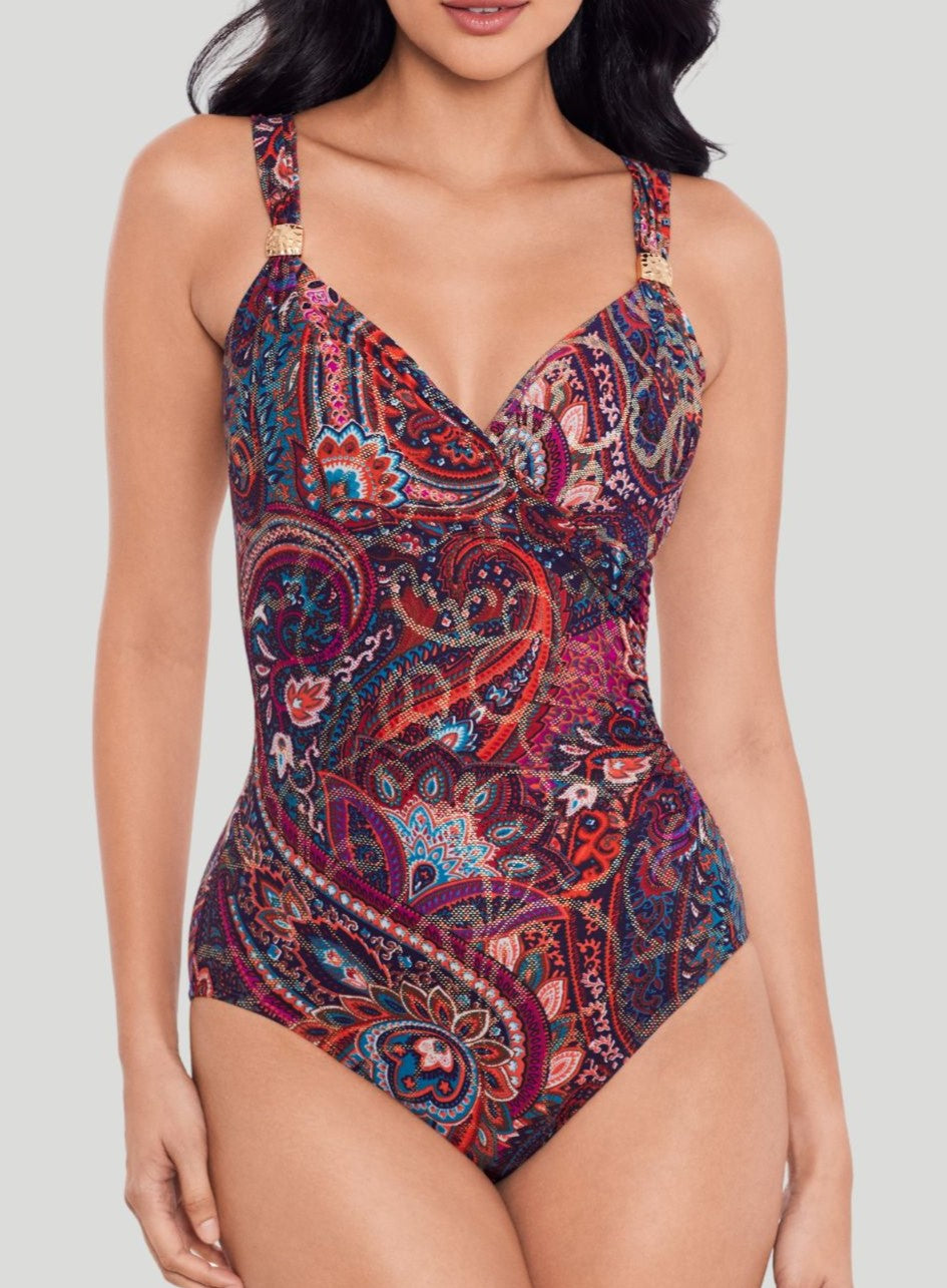 Miraclesuit Swimwear: Dynasty Siren Crossover Shaping One Piece Multi