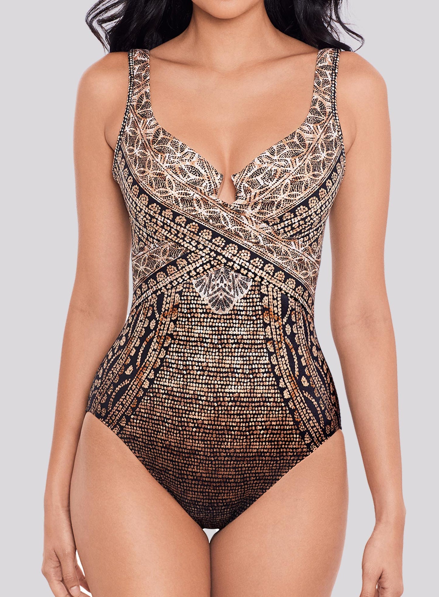 Miraclesuit Swimwear: Cappadocia Escape Underwired Shaping One Piece Black Multi