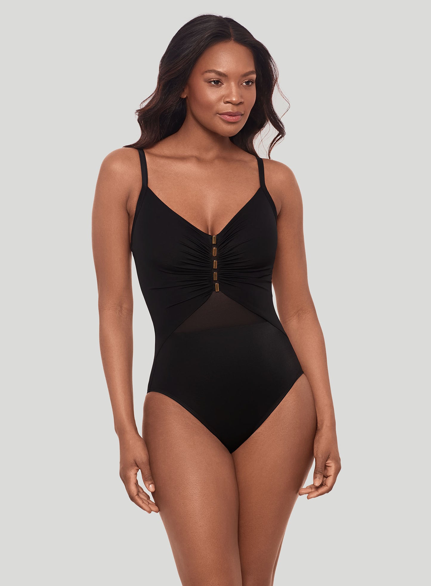 Miraclesuit Swimwear: Network News Mariposa Underwired Shaping One Piece Black