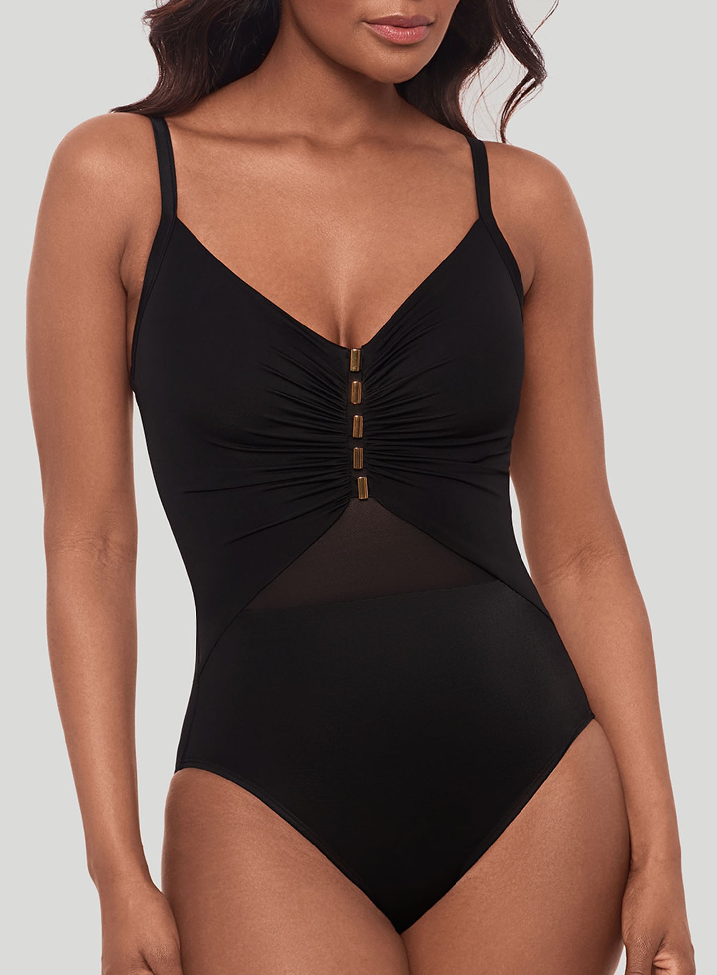 Miraclesuit Swimwear: Network News Mariposa Underwired Shaping One Piece Black