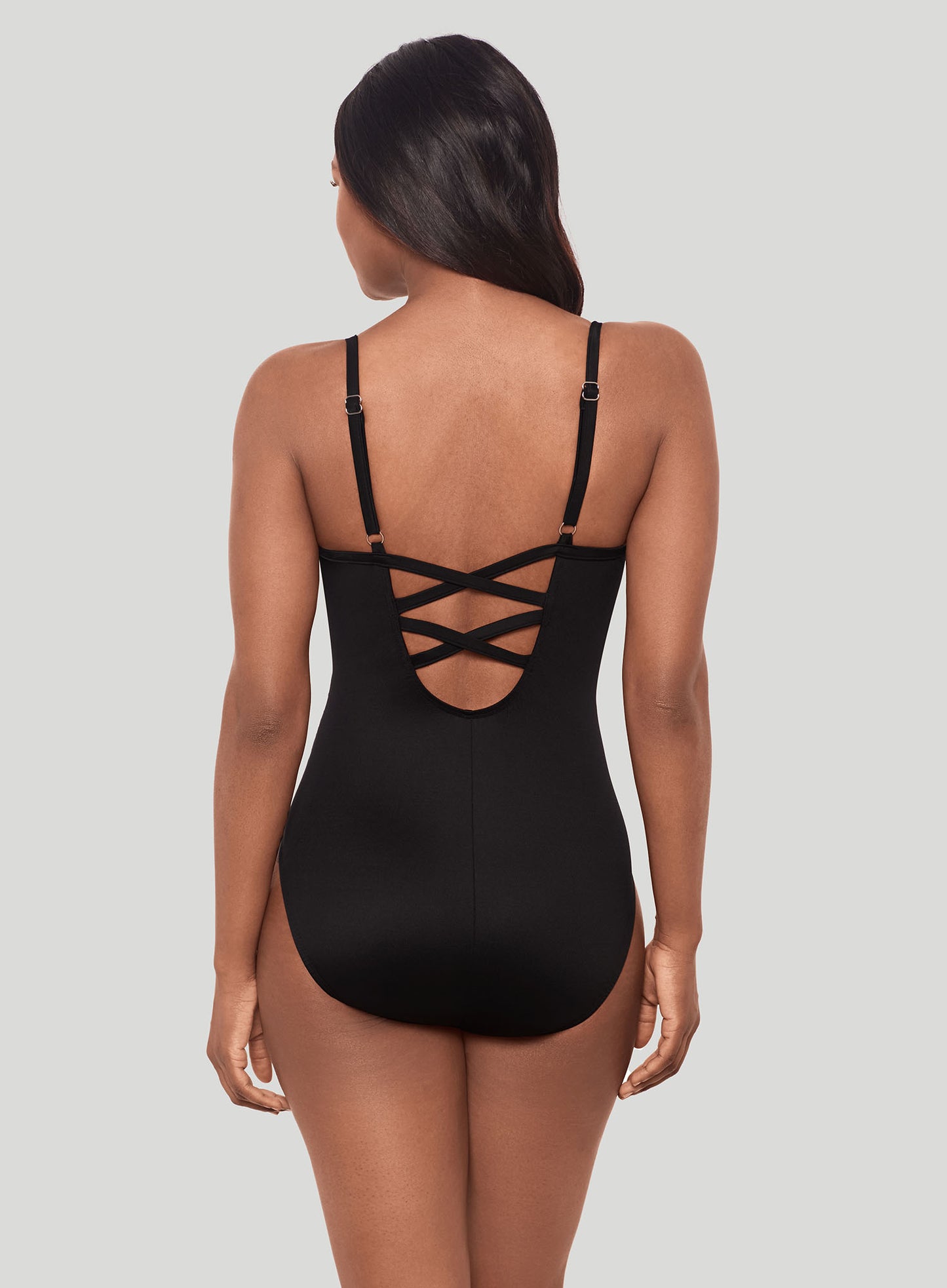 Miraclesuit Swimwear: Paka Mayan Temptation Underwired Shaping One Piece Blue Black