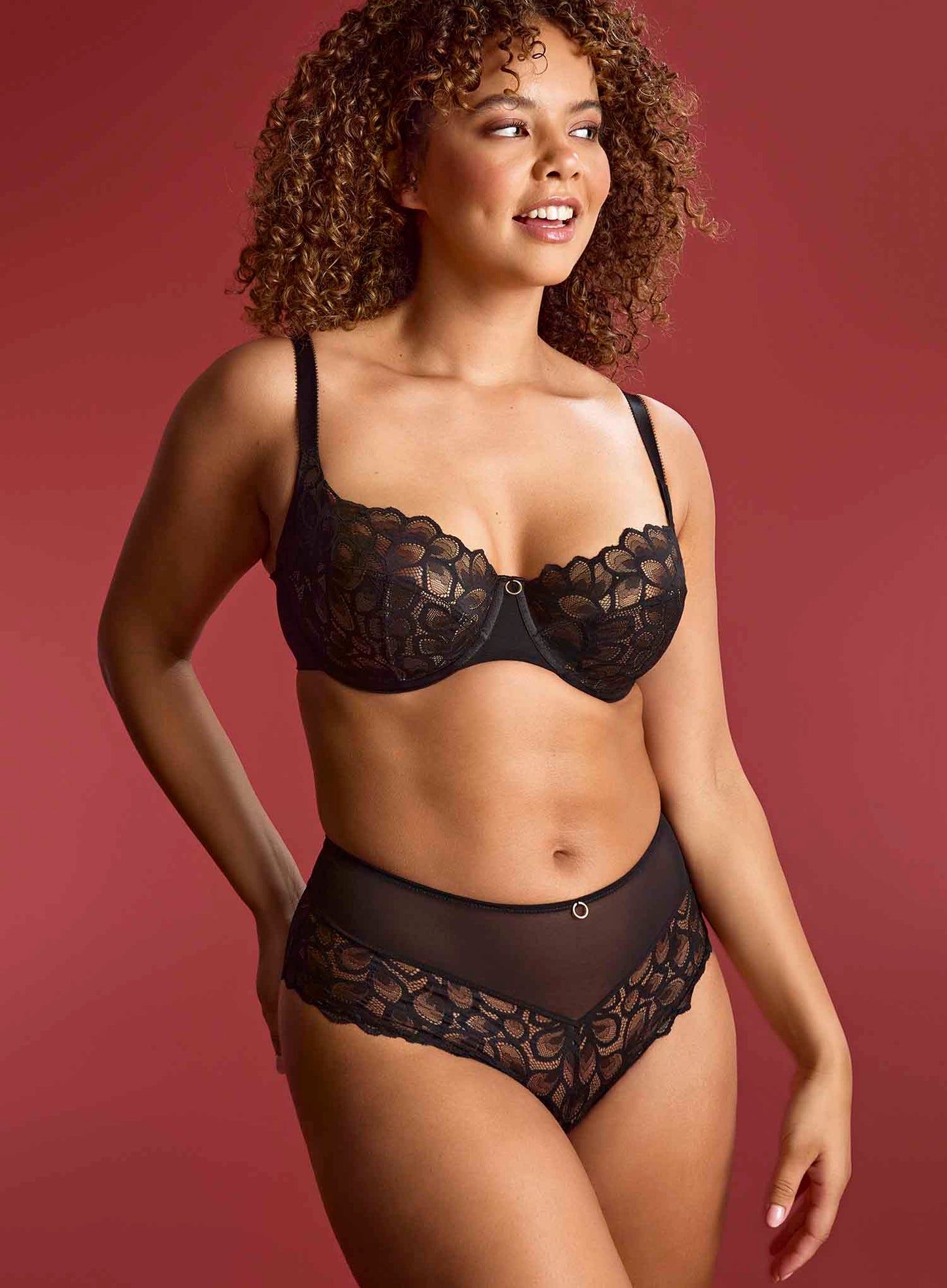 Panache: Allure Balconette Bra Black Latte