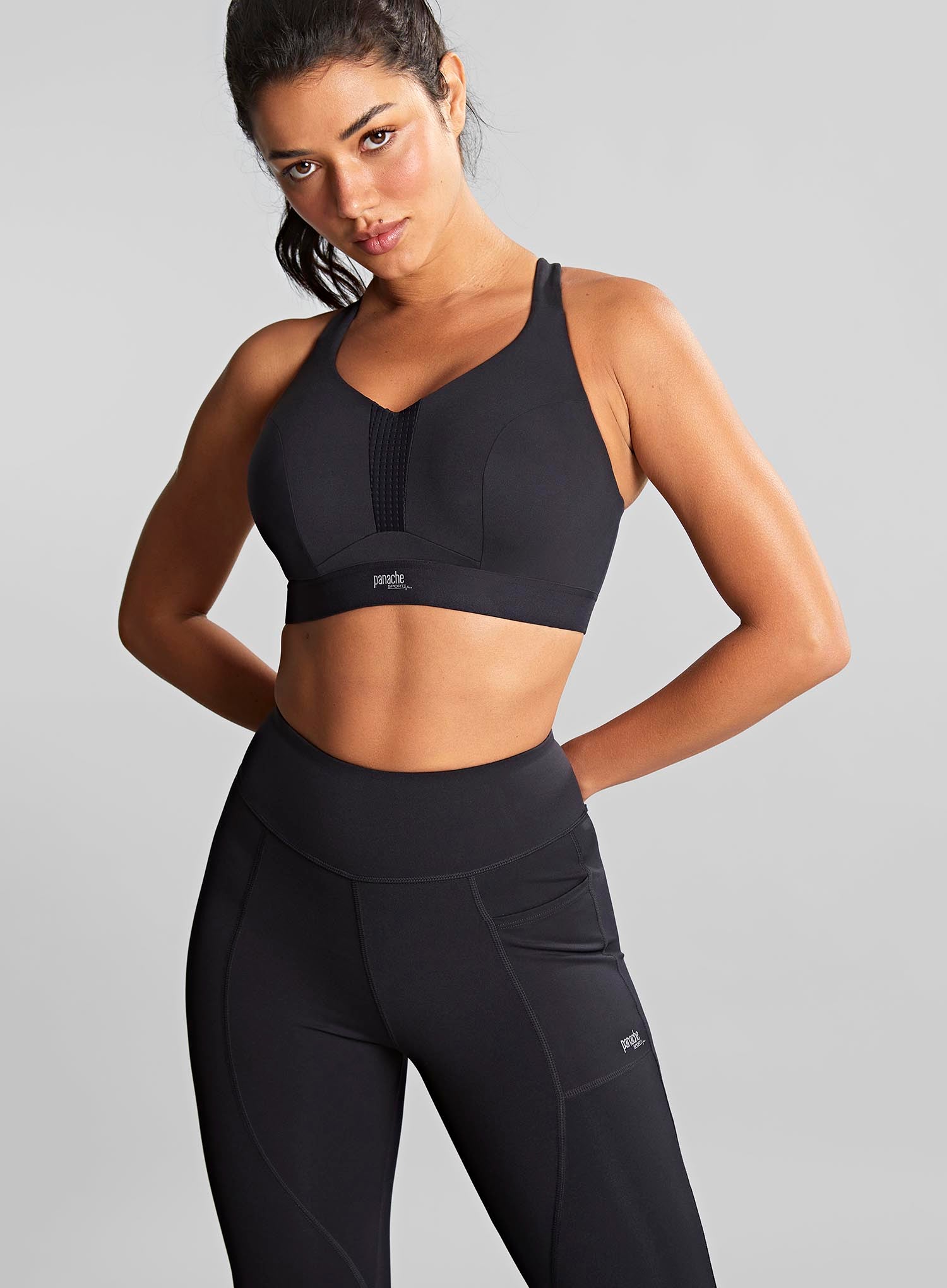 Panache Sport Endurance Sports Bra Black | Non Padded Sports Bra – DeBra's