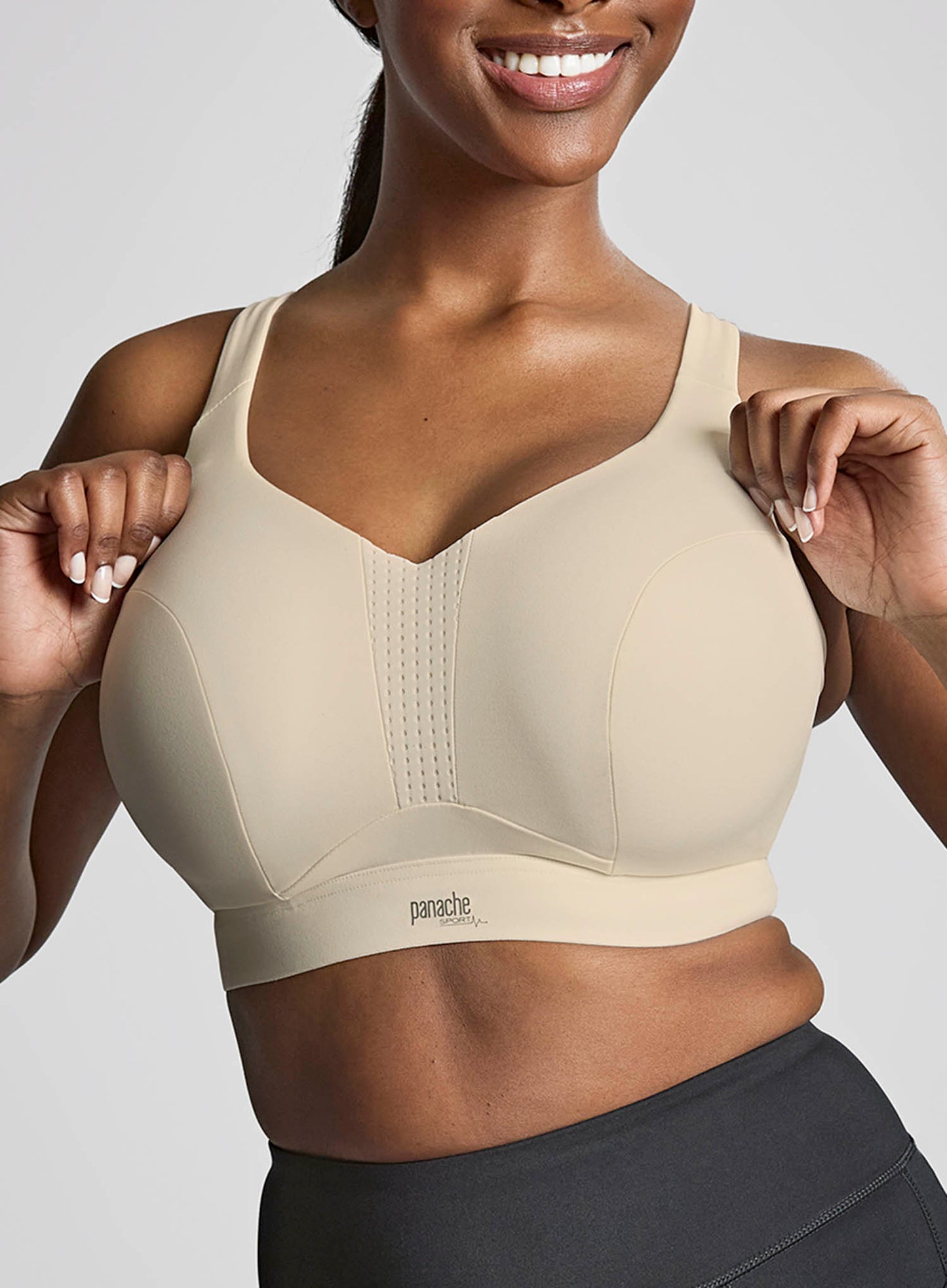 Panache Sport: Endurance Non Padded Wired Sports Bra Chalk