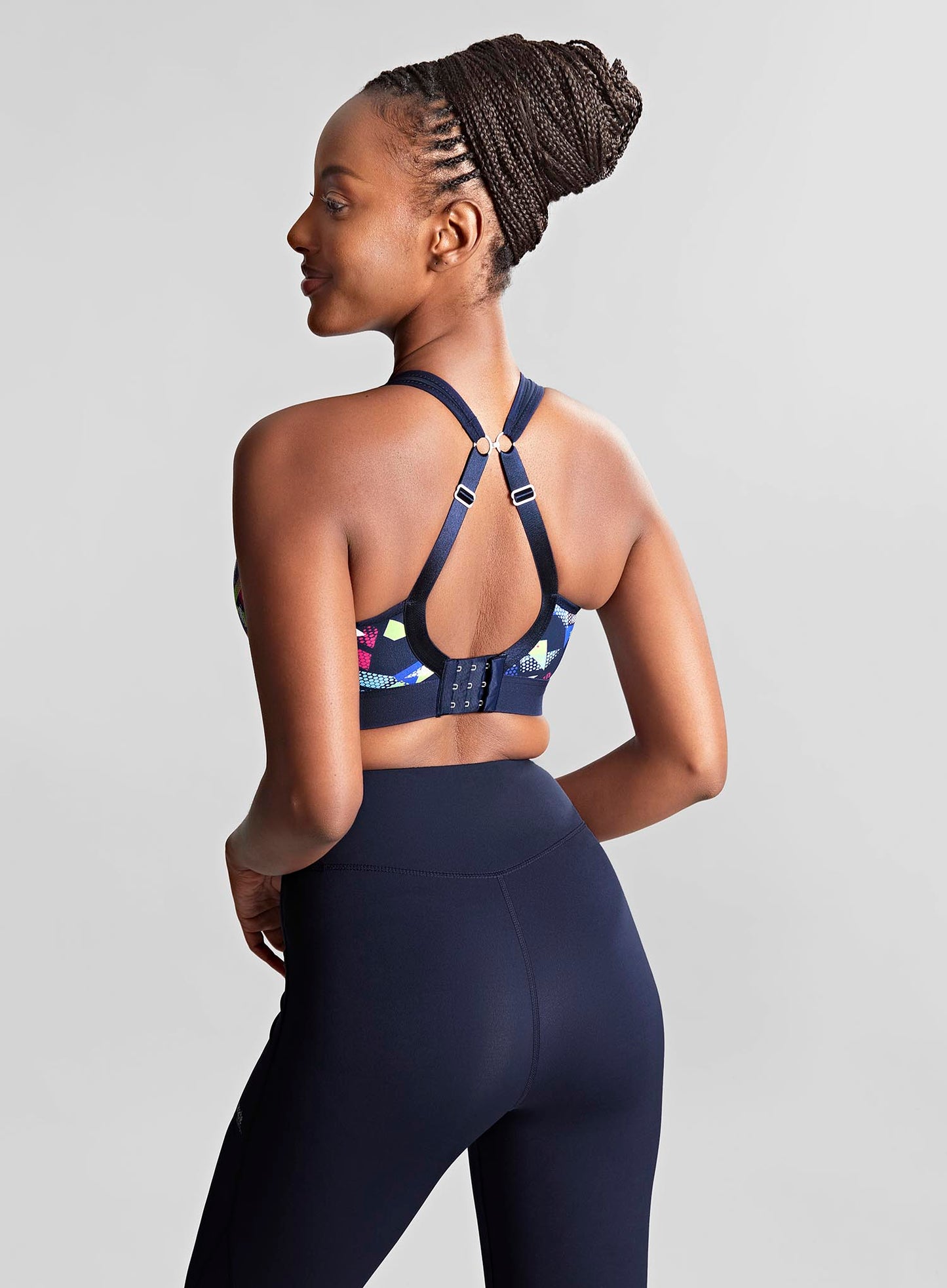 Panache Sport: Boundless Moulded Non Wired Sports Bra With Band Graphic Print