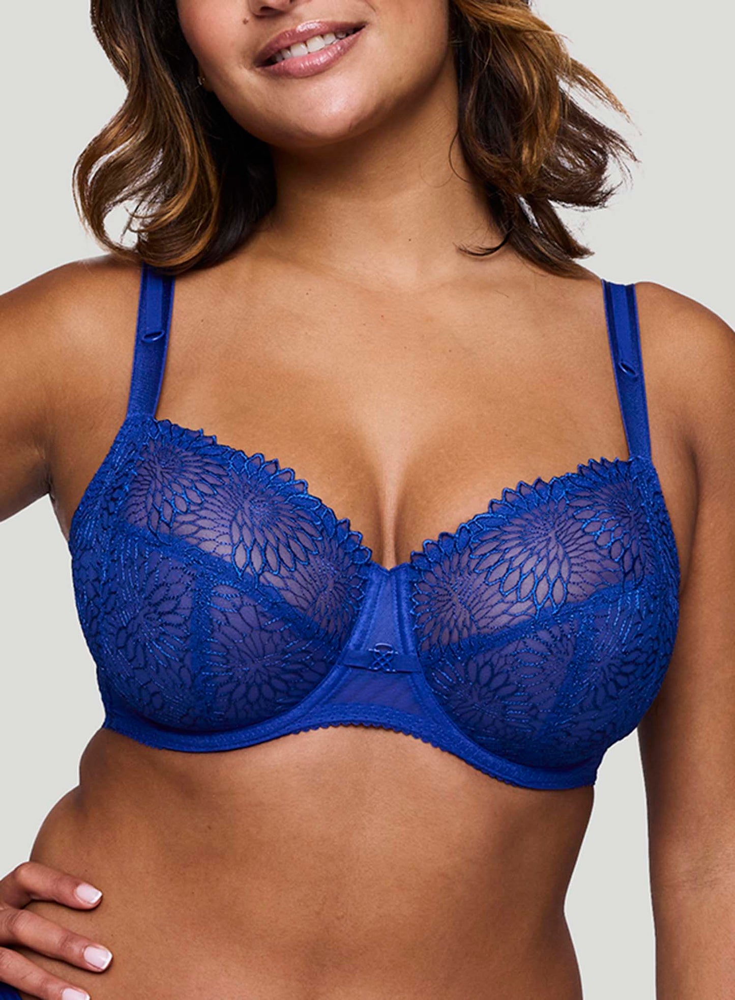 PrimaDonna: Sophora Full Cup Bra Blue Print