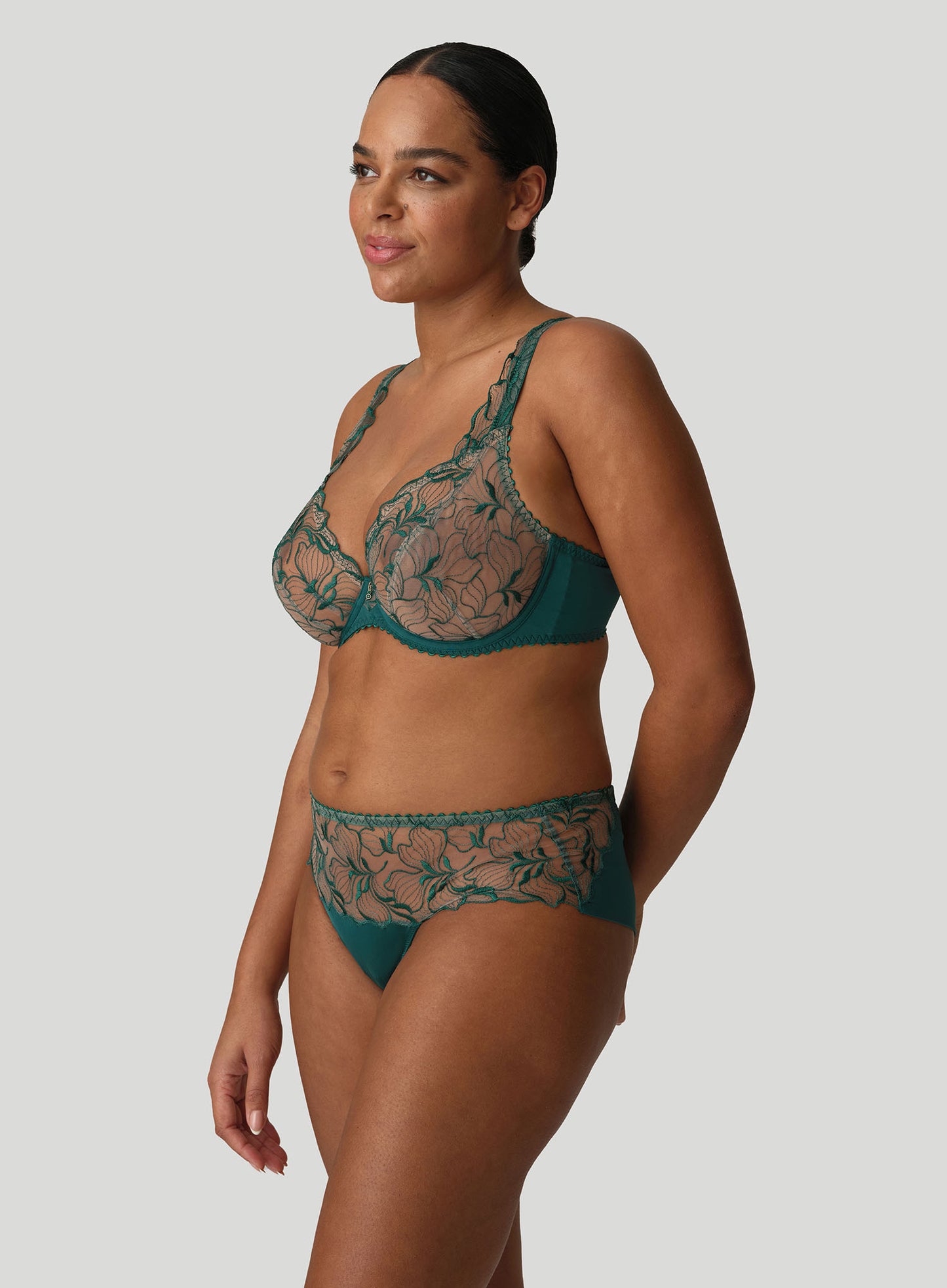 PrimaDonna: Springdale Underwired Plunge Bra Jasper Green