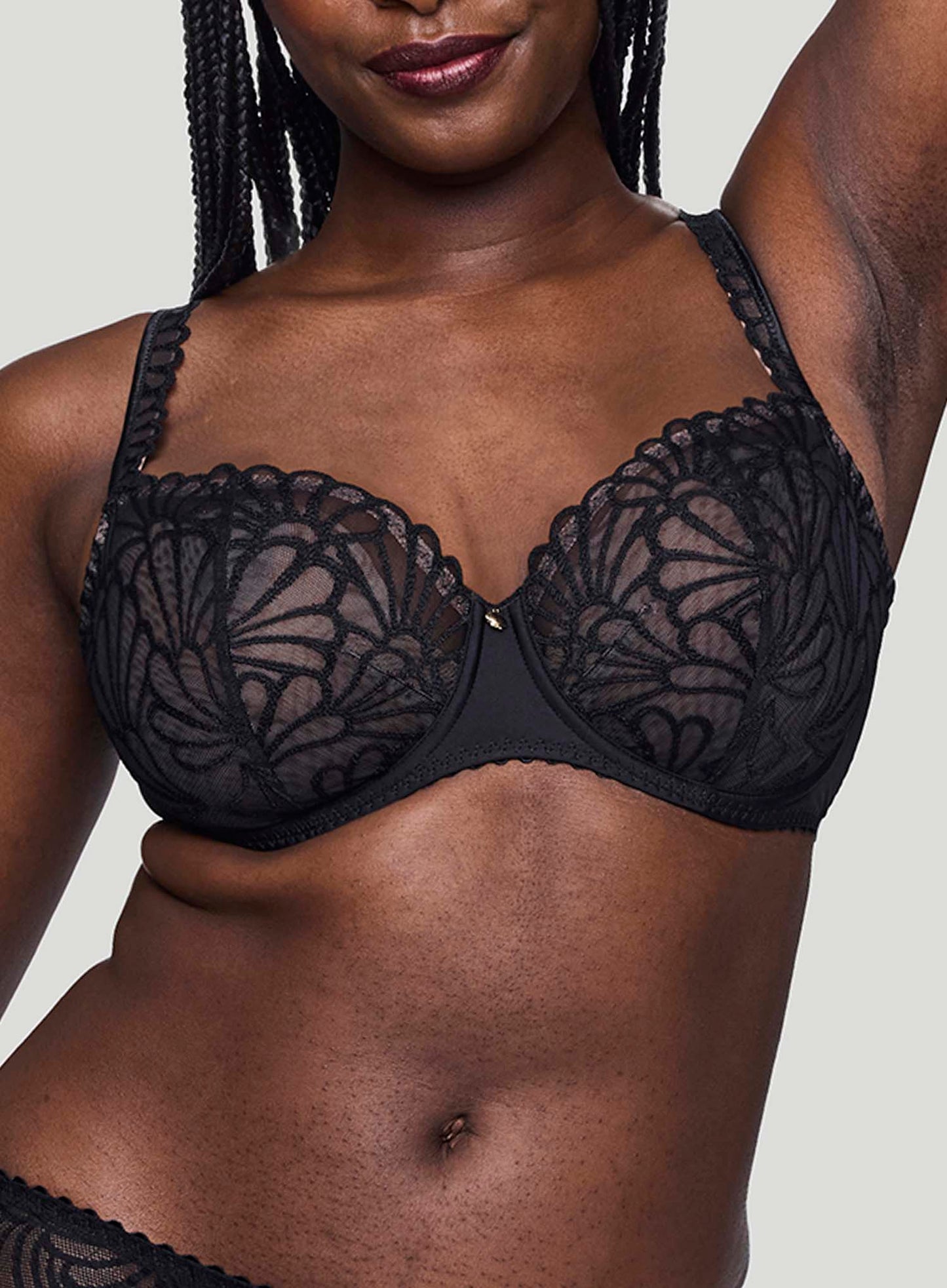 PrimaDonna: Gallipoli Underwired Balcony Vertical Seam Bra Black