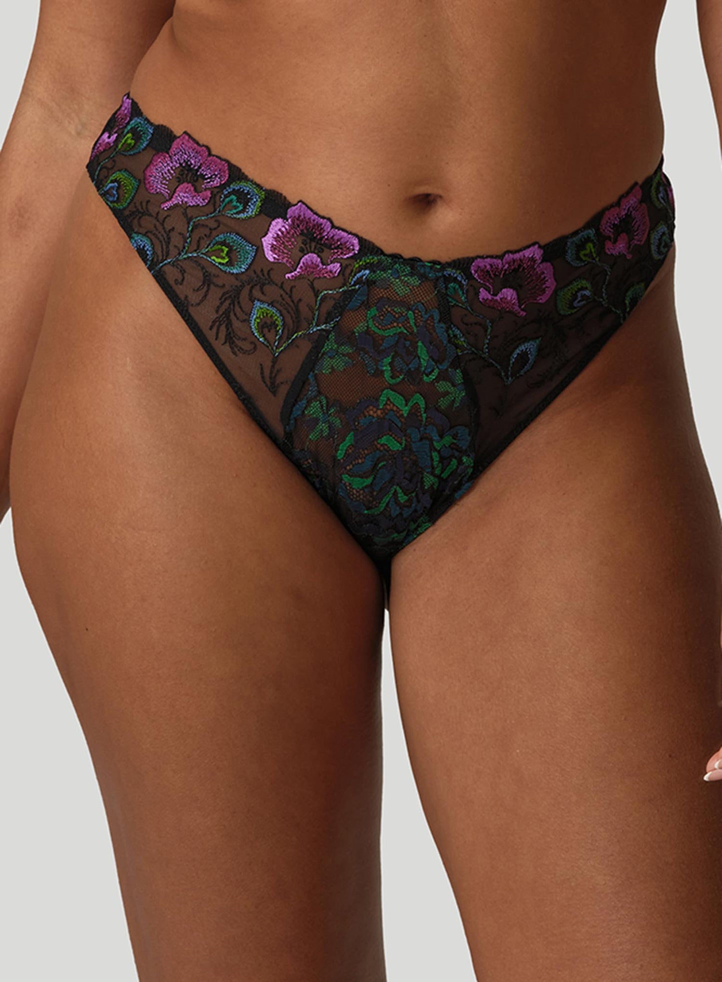 PrimaDonna: San Angel Luxury Thong Peacock Feather