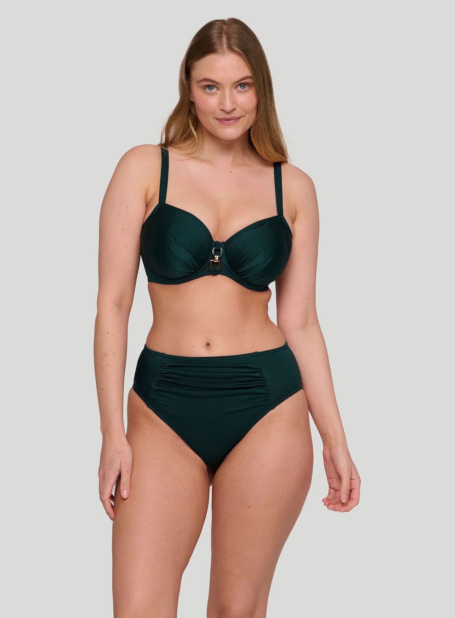 PrimaDonna Swimwear: Mangalore Full Cup Underwired Bikini Top Jewel Green