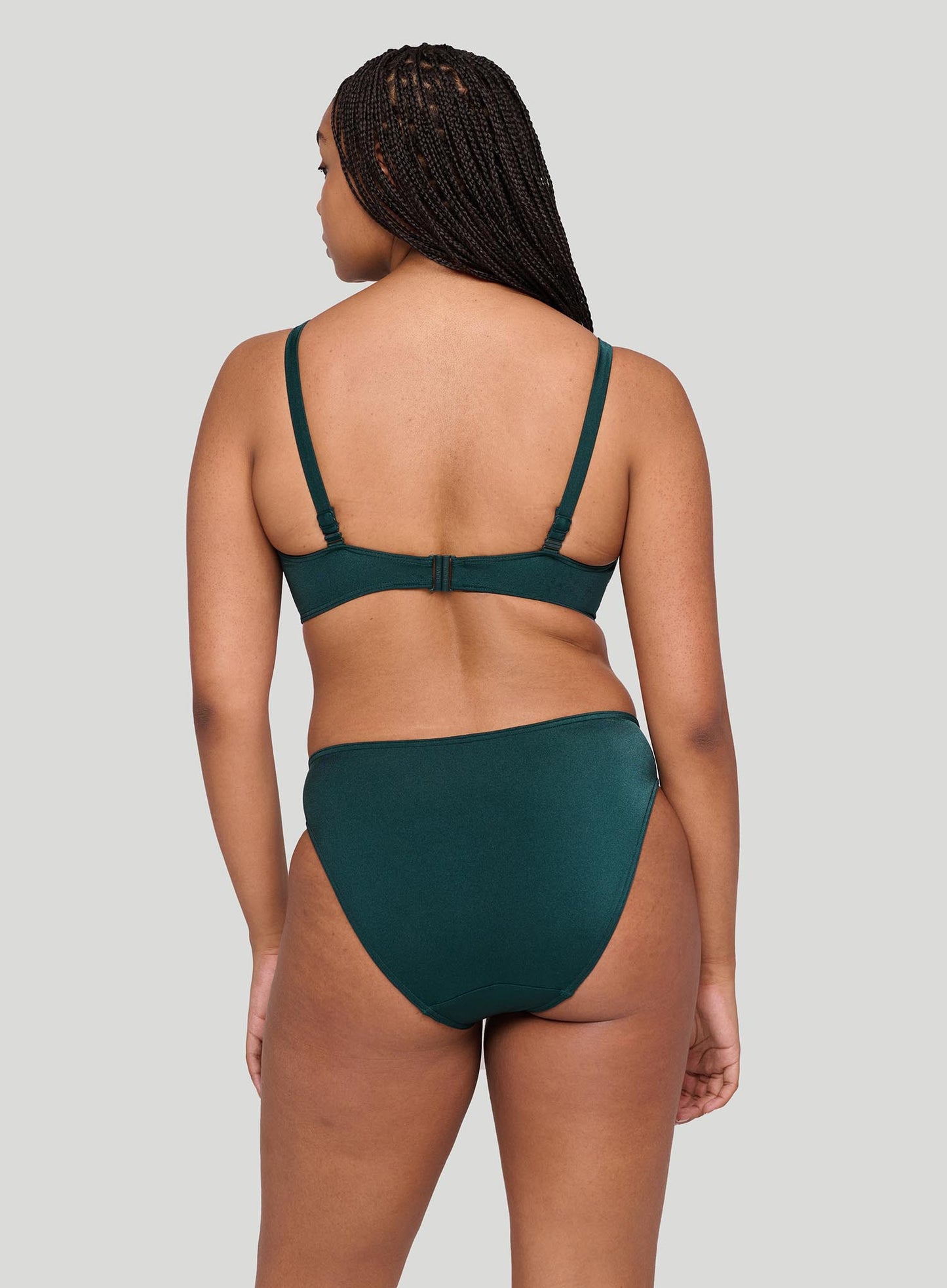 PrimaDonna Swimwear: Mangalore Underwired Padded Balcony Bikini Top Jewel Green