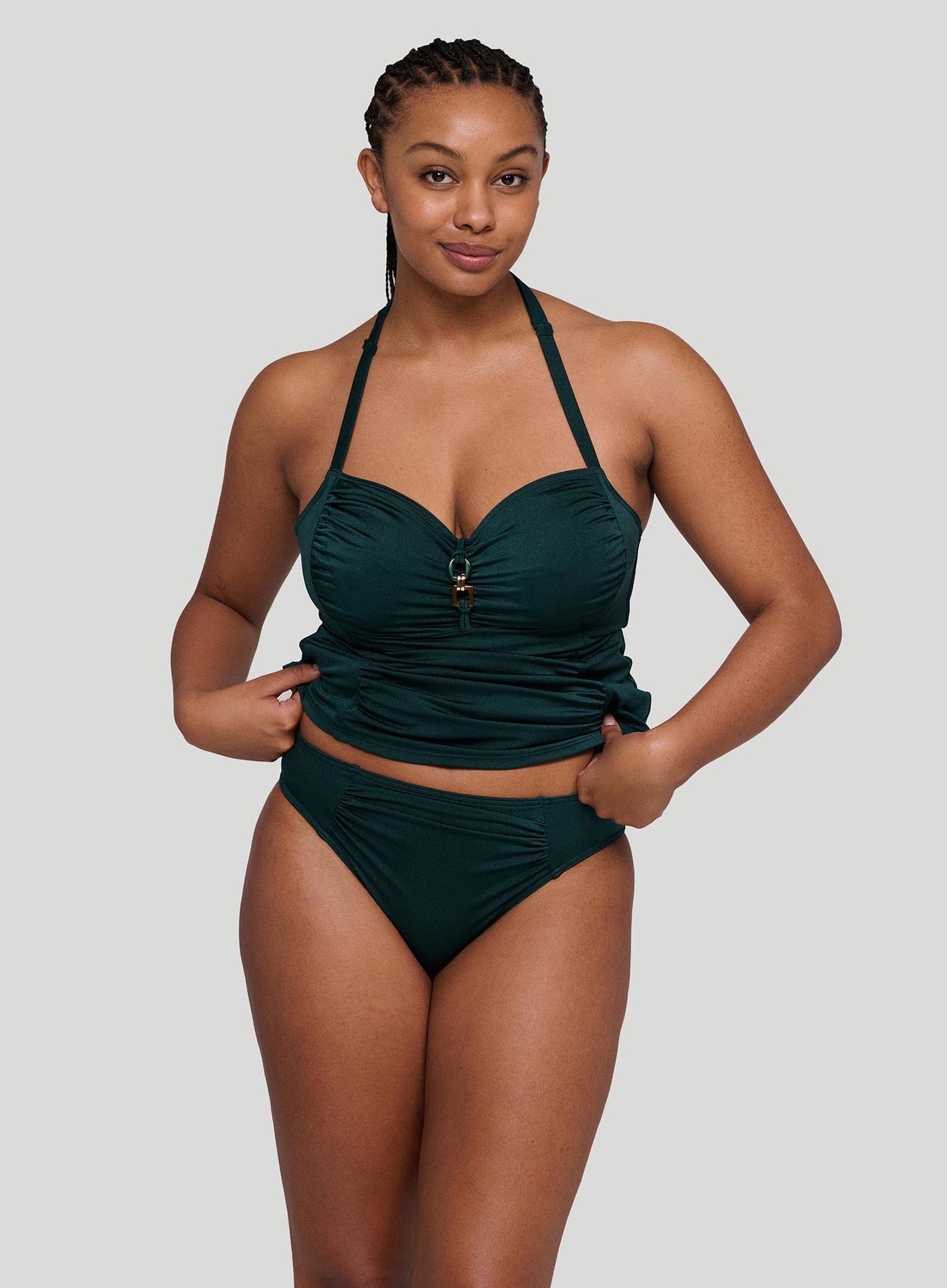 PrimaDonna Swimwear: Mangalore Underwired Full Cup Tankini Jewel Green