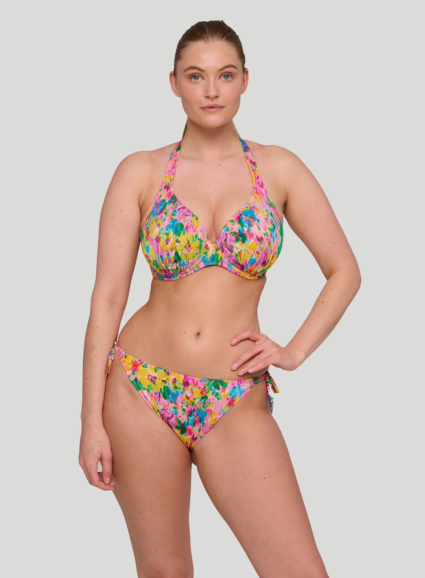 PrimaDonna Swimwear: Ubud Half Padded Plunge Bikini Top Sun Glow