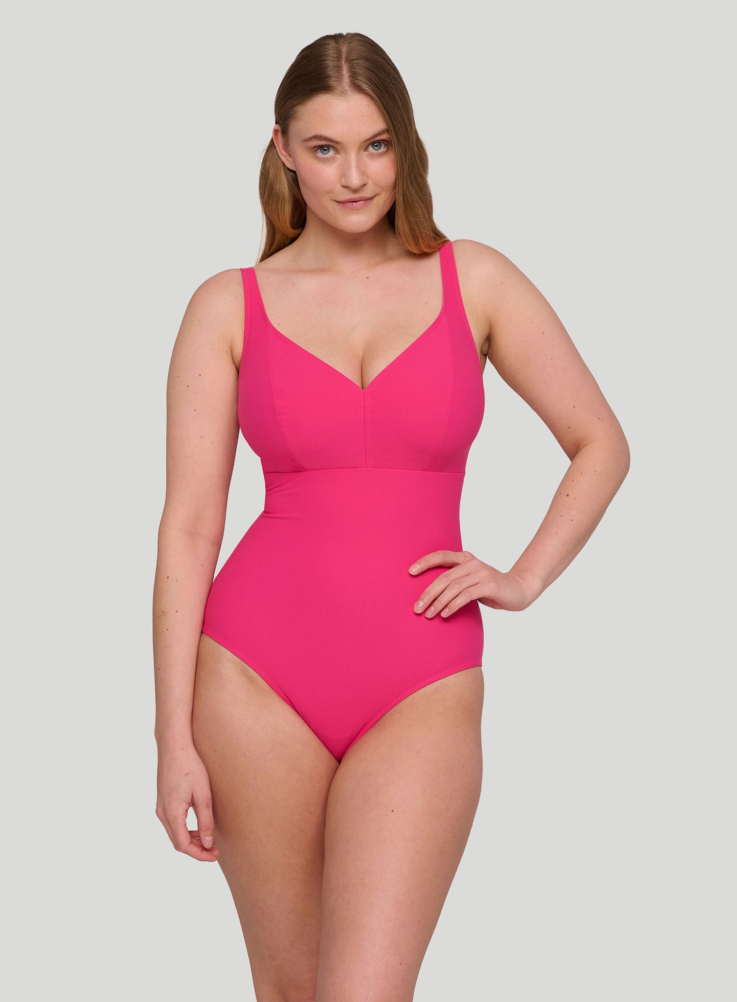 PrimaDonna Swimwear: Aswan Plunge Swimsuit Dragon Fruit