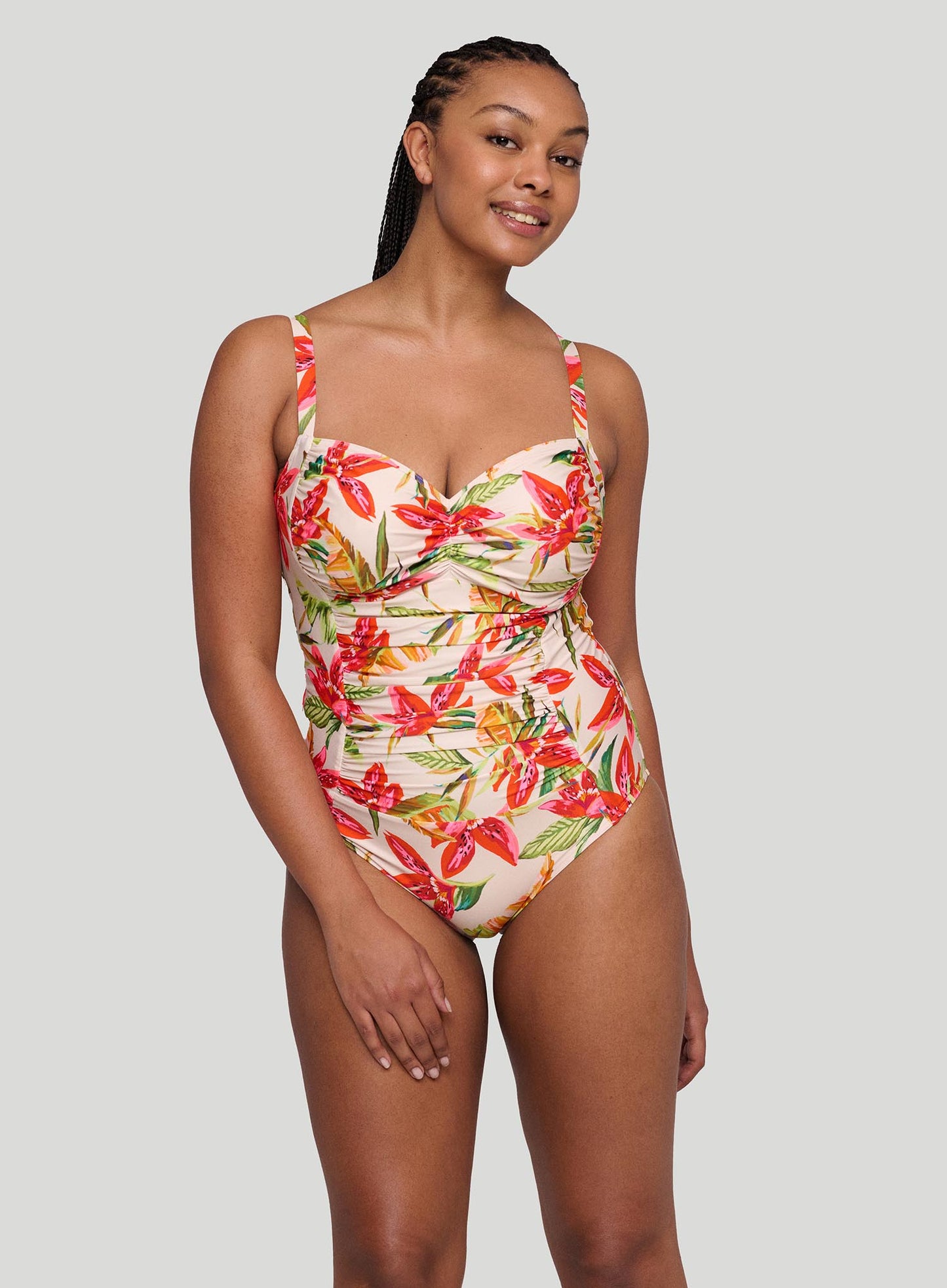 PrimaDonna Swimwear: Tanzania Full Cup Underwired Control Swimsuit Calm Tropics