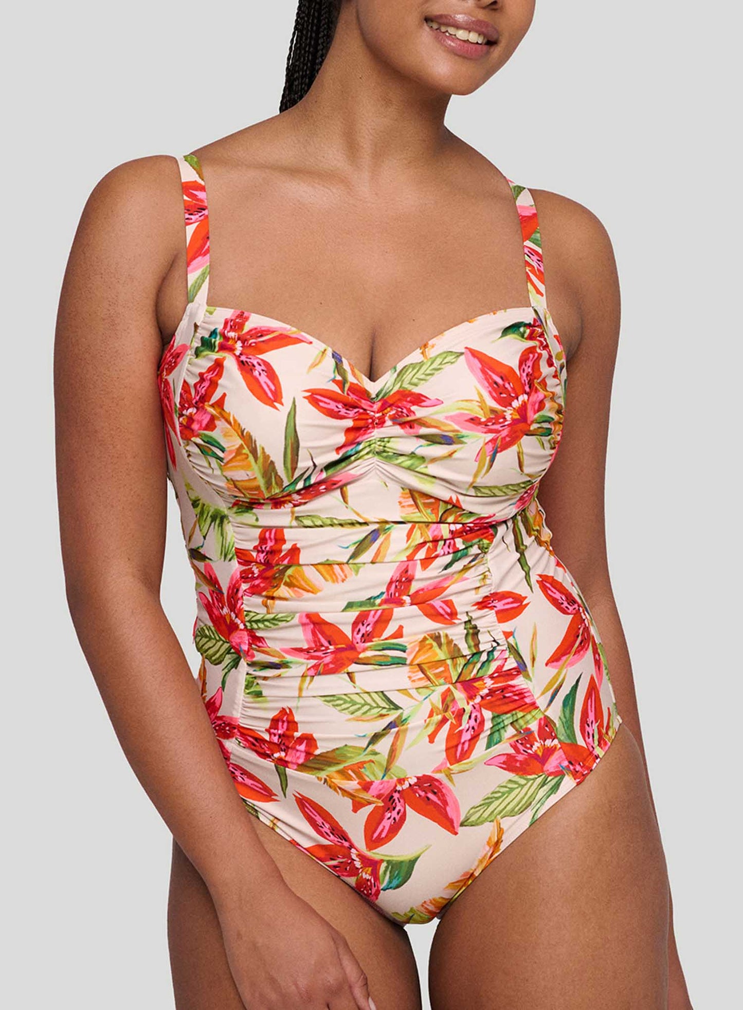 PrimaDonna Swimwear: Tanzania Full Cup Underwired Control Swimsuit Calm Tropics