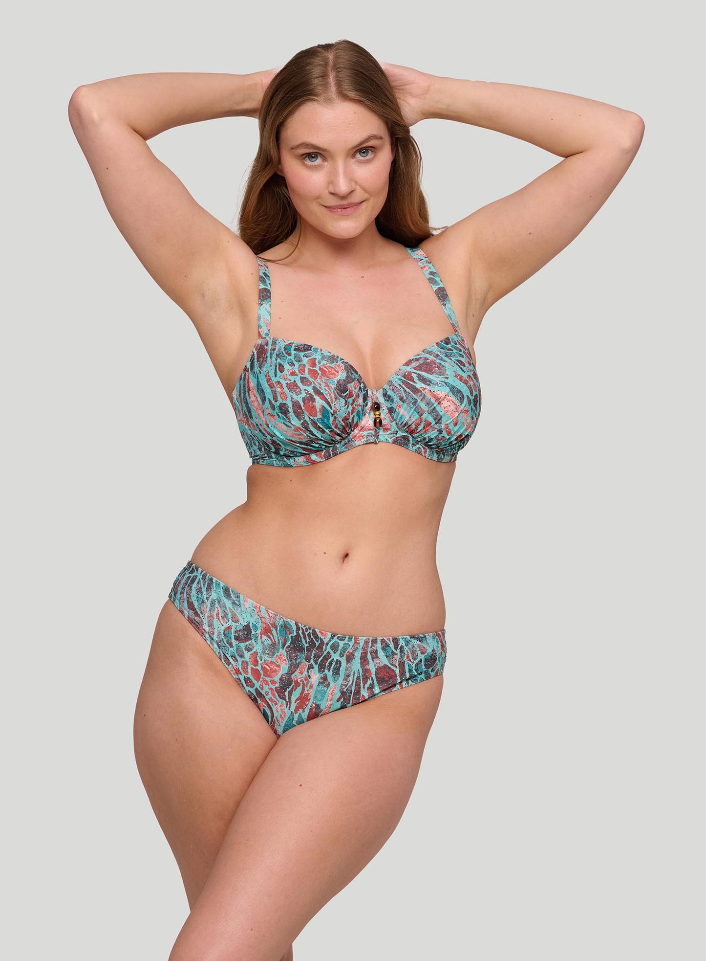 PrimaDonna Swimwear: Riyad Full Cup Underwired Bikini Top Turquoise Seas