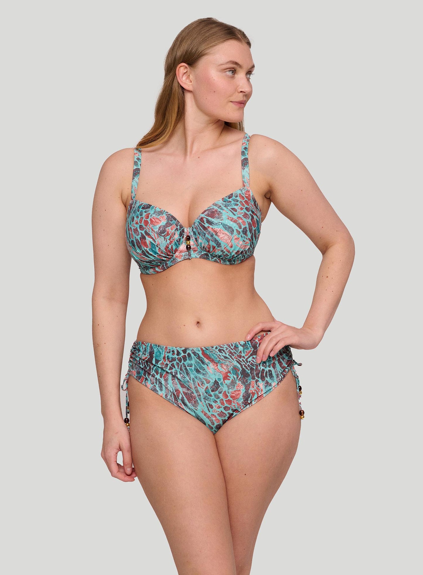 PrimaDonna Swimwear: Riyad Full Bikini Brief Turquoise Seas