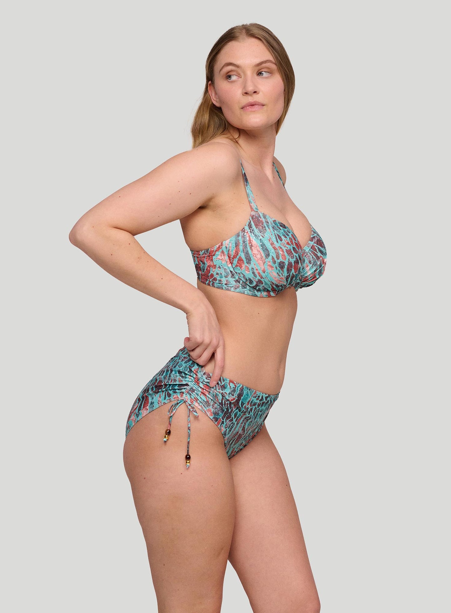 PrimaDonna Swimwear: Riyad Full Bikini Brief Turquoise Seas