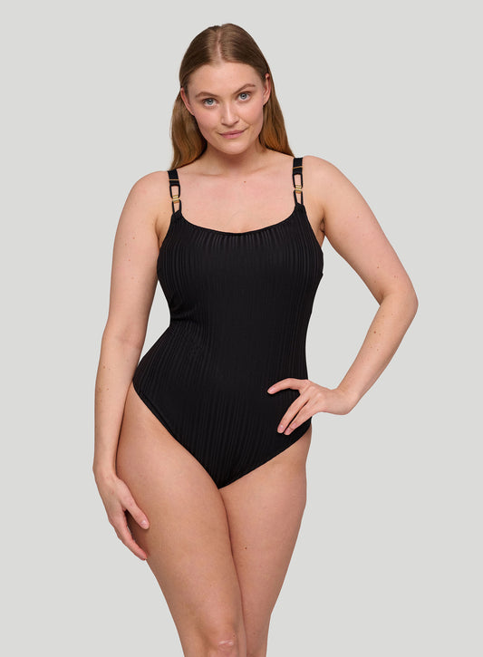 PrimaDonna Swimwear: Kiruna Padded Wire Free One Piece Black