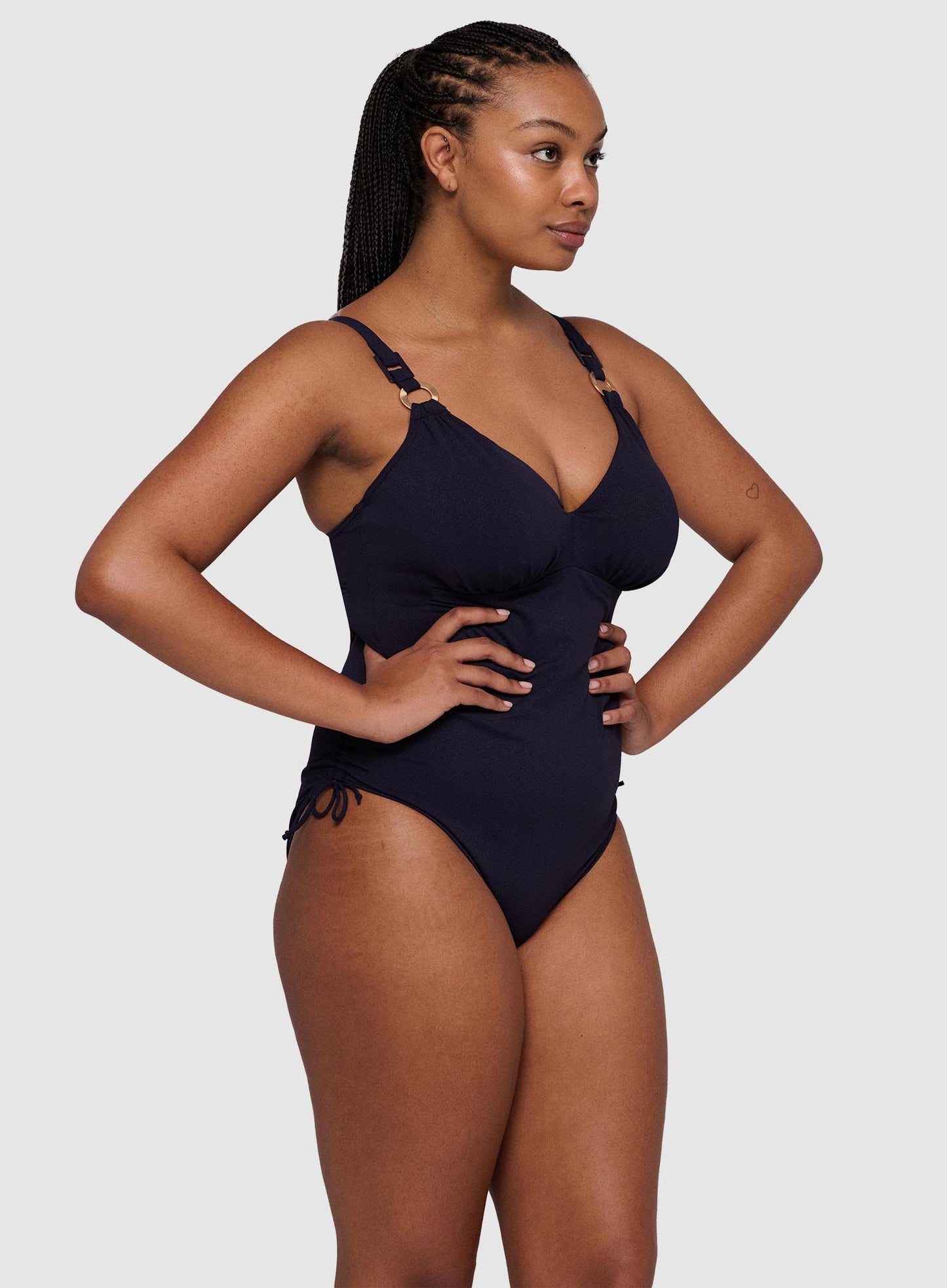 PrimaDonna Swimwear: Pinner Plunge Underwired One Piece Dazzling Sky