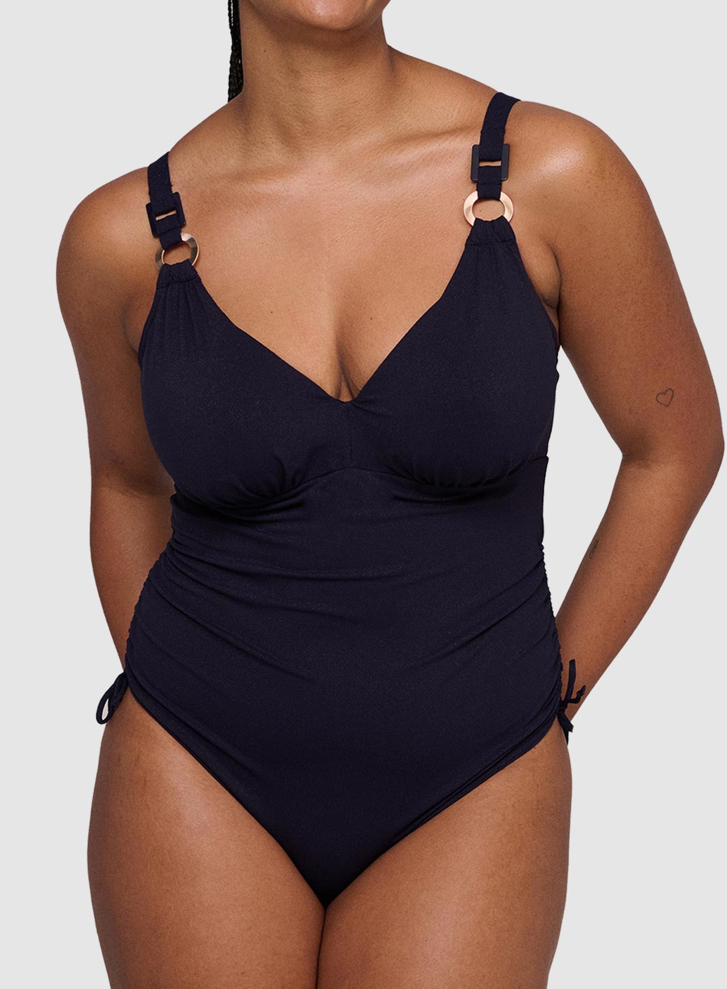 PrimaDonna Swimwear: Pinner Plunge Underwired One Piece Dazzling Sky