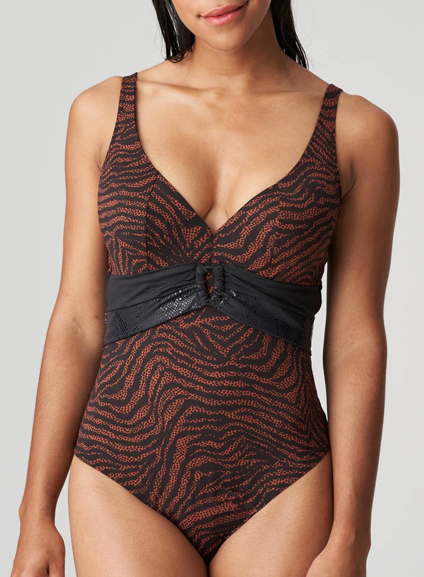 PrimaDonna Swimwear: Issambres Plunge Swimsuit Black