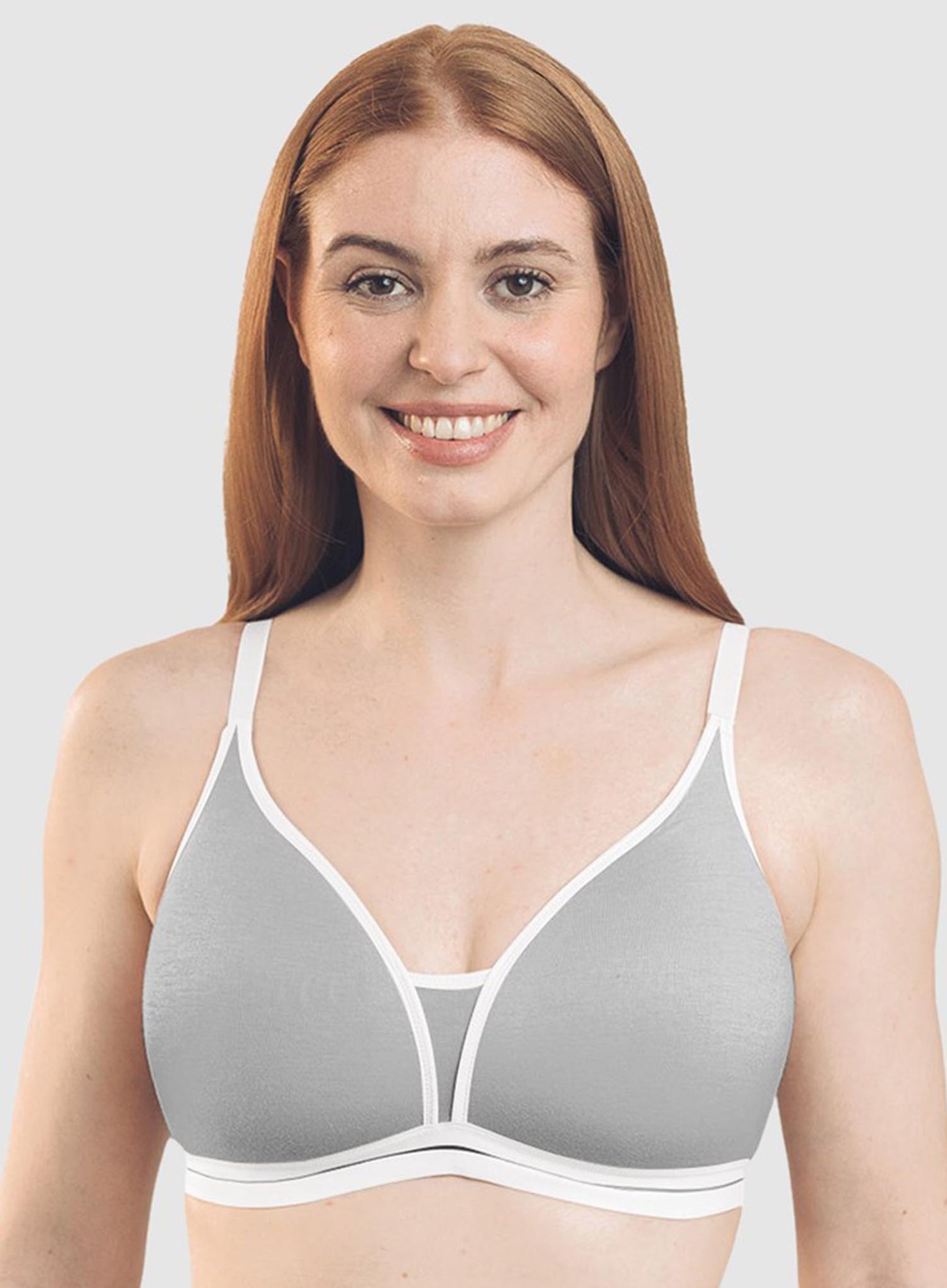 Royce Lingerie: Posie Racerback Wirefree T Shirt Style Teen Bra Single Grey