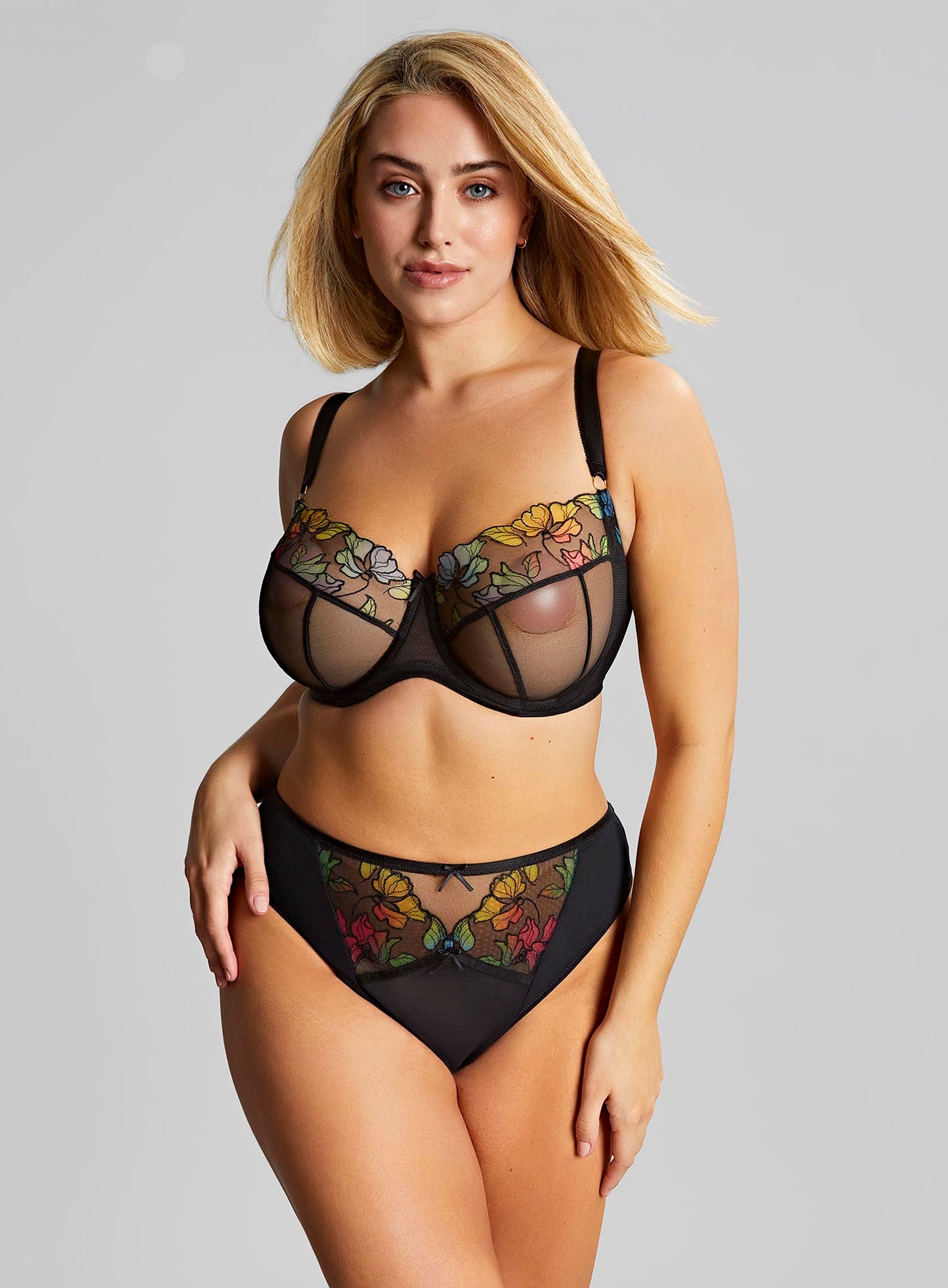 Sculptresse: Eden Balconette Bra Black