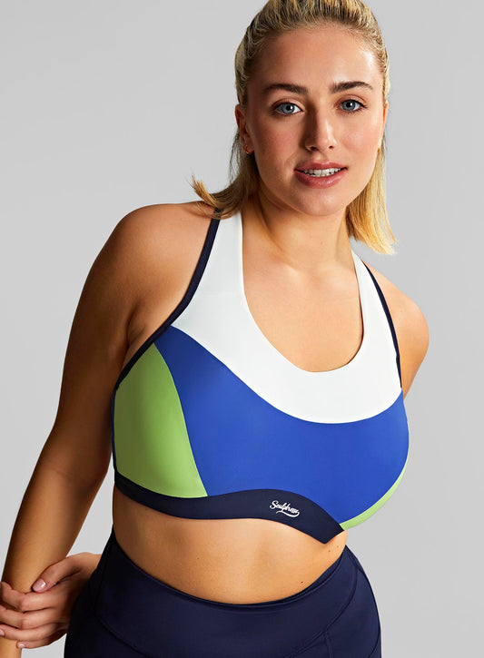 Sculptresse: Activate Non Padded Underwired Sports Bra Blue