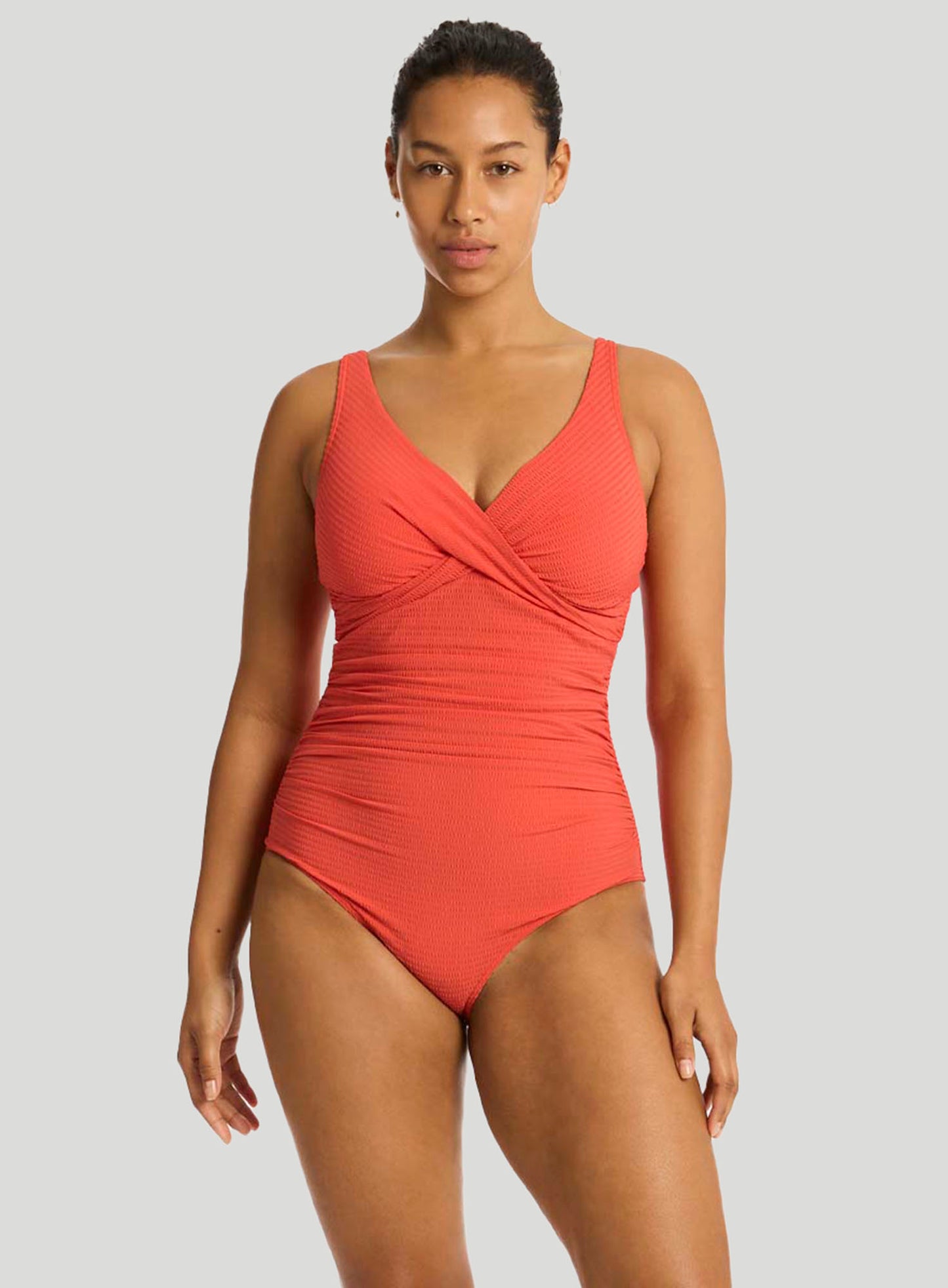 Sea Level: Messina Cross Front Multifit One Piece Flame