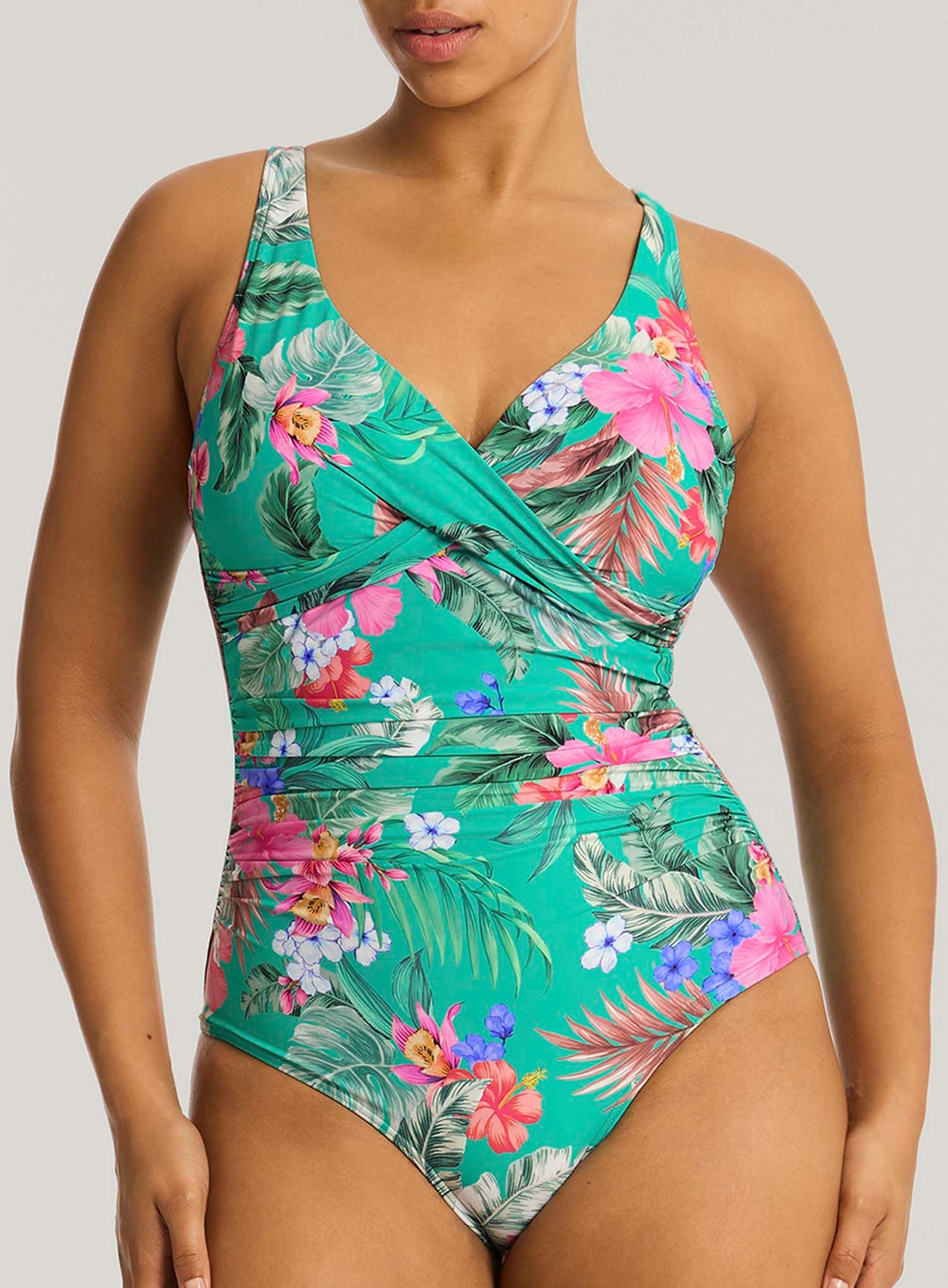 Sea Level: Pacifico Cross Front Multifit One Piece Evergreen