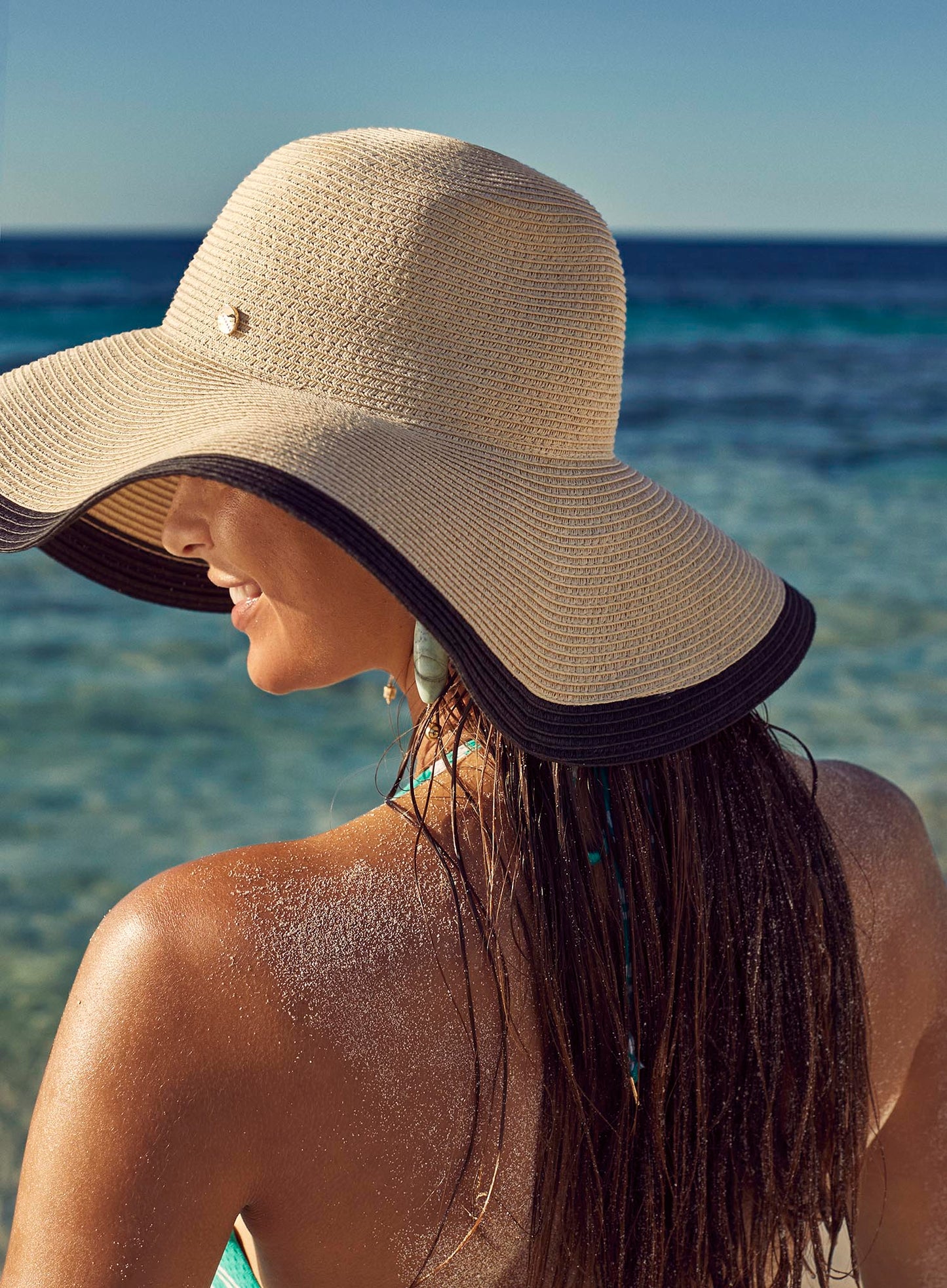 Sea Level: Sunray Beach Hat Natural