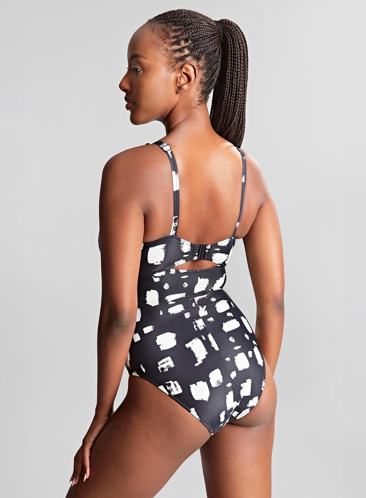 Panache Swimwear: Paloma Balconette One Piece Black Sand