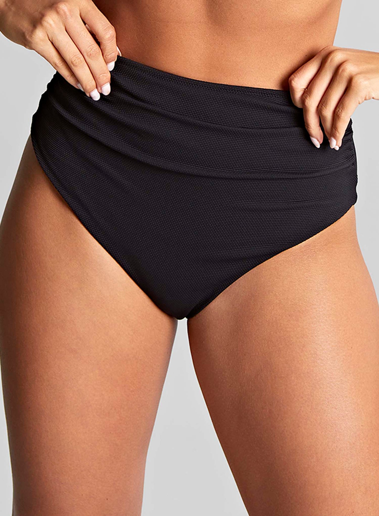 Panache Swimwear: Spirit High Waist Brazilian Bikini Brief Black