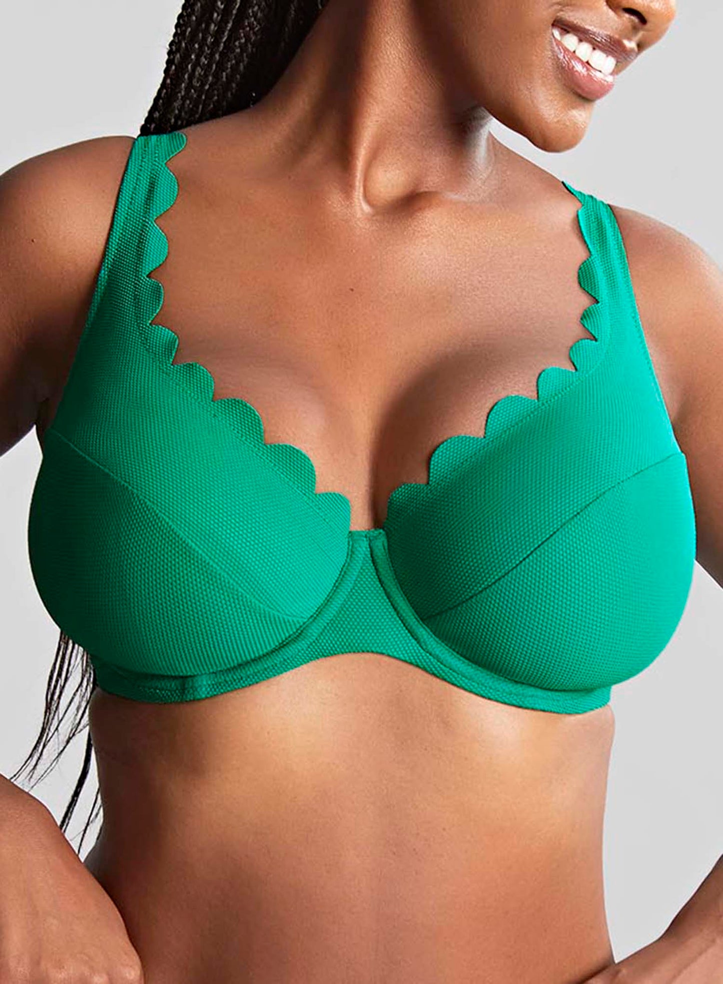 Panache Swimwear: Spirit Plunge Bikini Top Verde