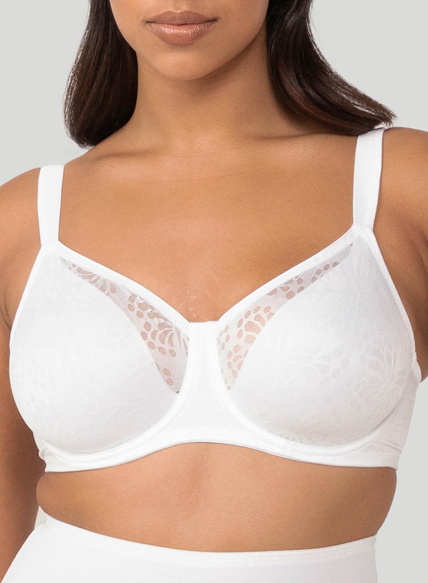 Buy LITTLE LACY Victoria-Wh-42-D_Women_Polymide_Non-Wired_White_Full  Cup_Non-Padded_Regular_Bra_Victoria-Wh-42-D at