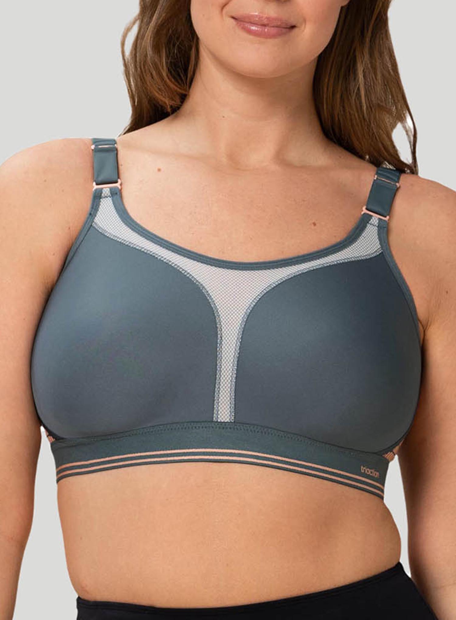  Triumph Triaction Extreme Lite N EX Non-Wired Sports Bra Grey  (3780) 32B CS : Clothing, Shoes & Jewelry