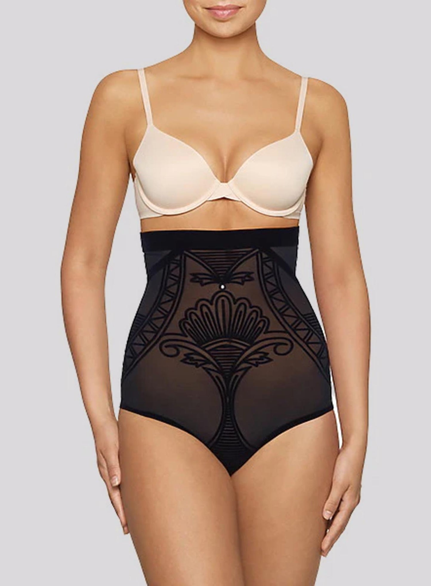 Nancy Ganz: Enchante High Waist Brief Black