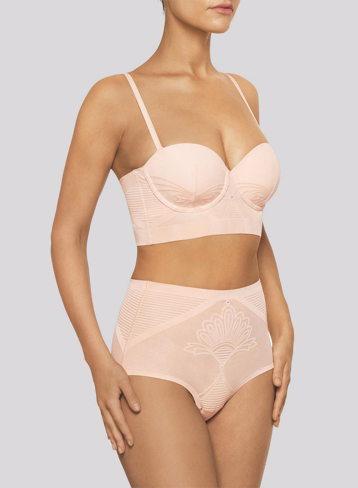 Nancy Ganz: Enchante Waisted Brief Blush