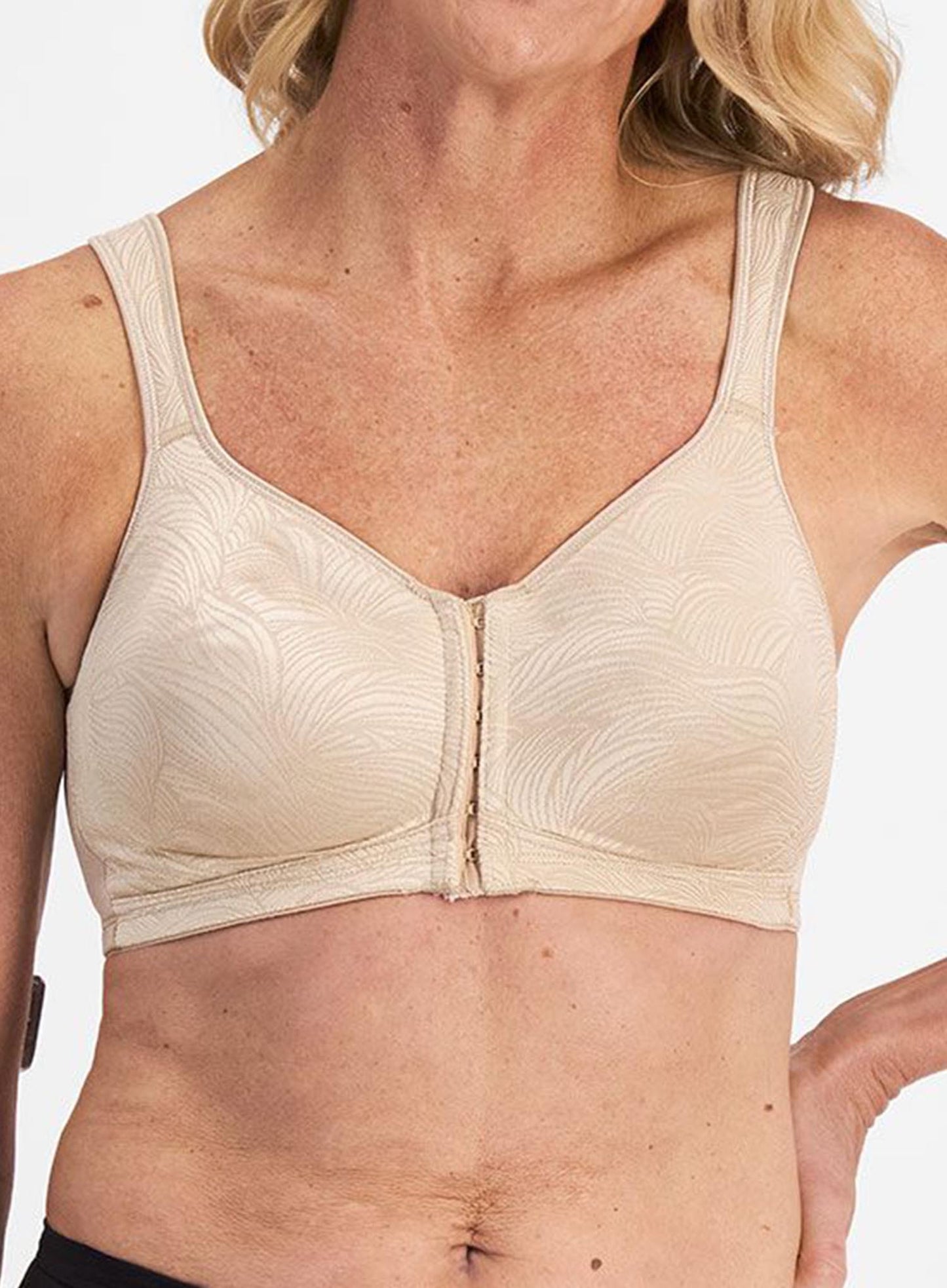 Playtex: Front Close Posture Wire Free Bra Nude